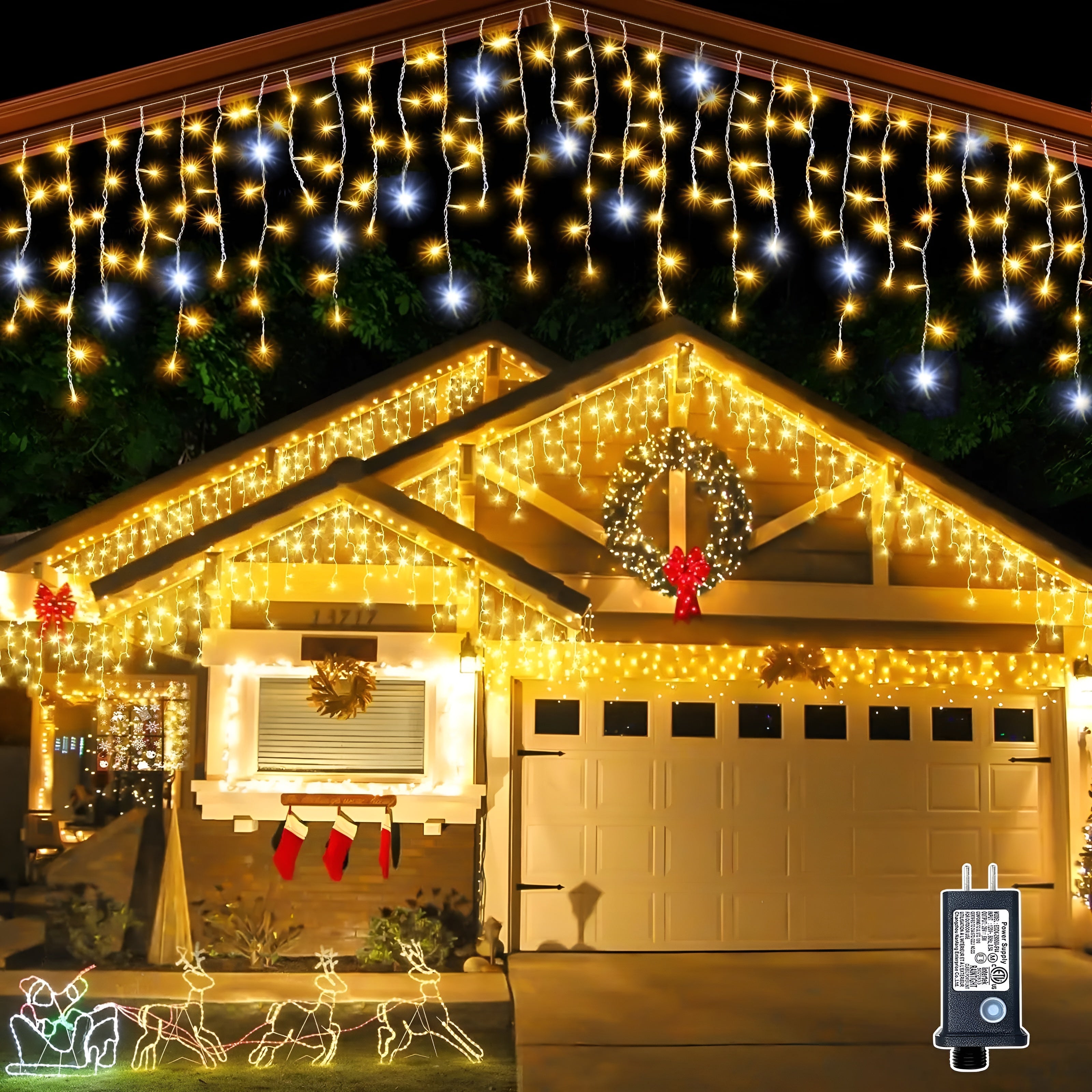 Glistra – Christmas Delight Magical LED Curtain Lights for Outdoor