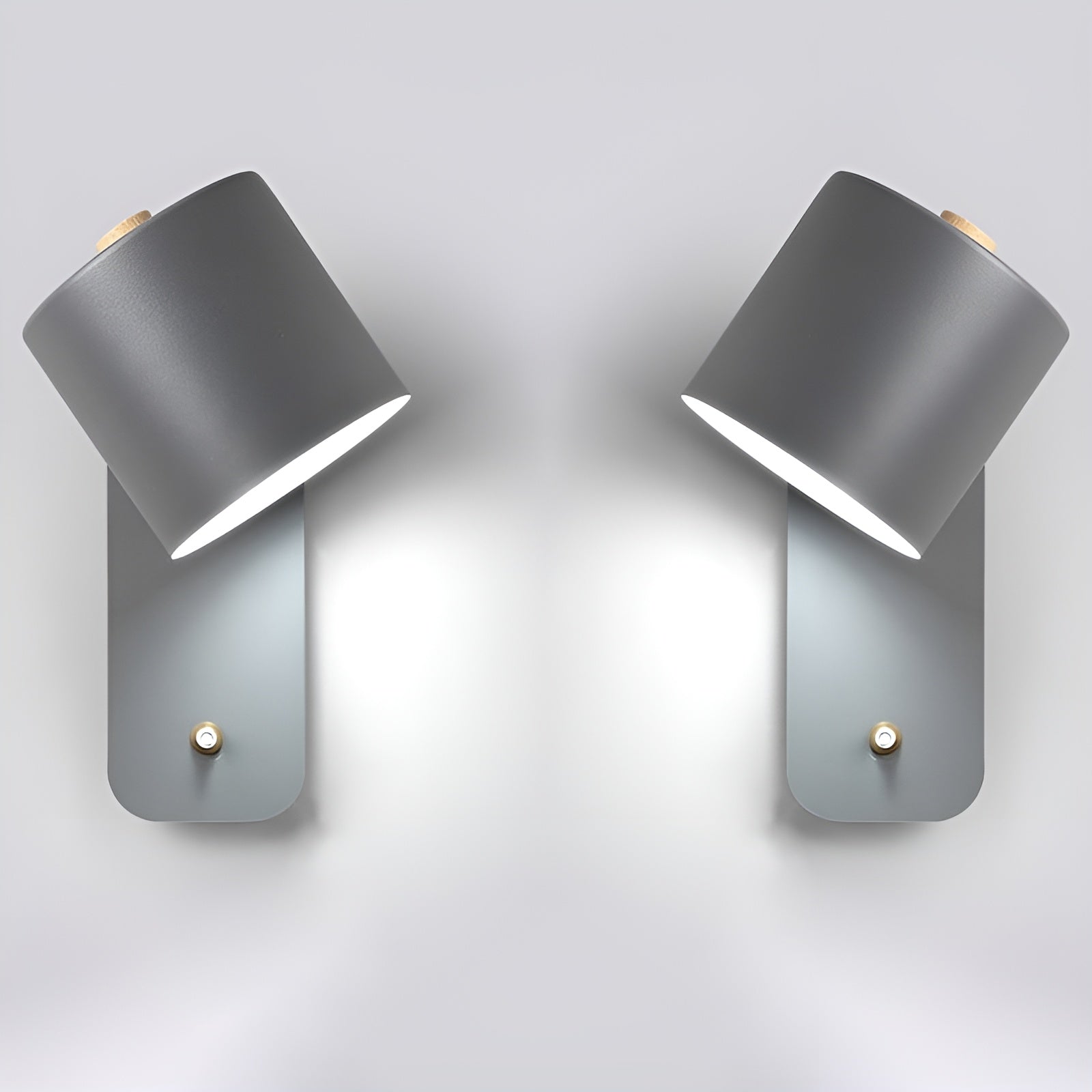 LumaTurn – Modern LED Wall Lamp with Switch and Adjustable Metal Indoor Wall Light