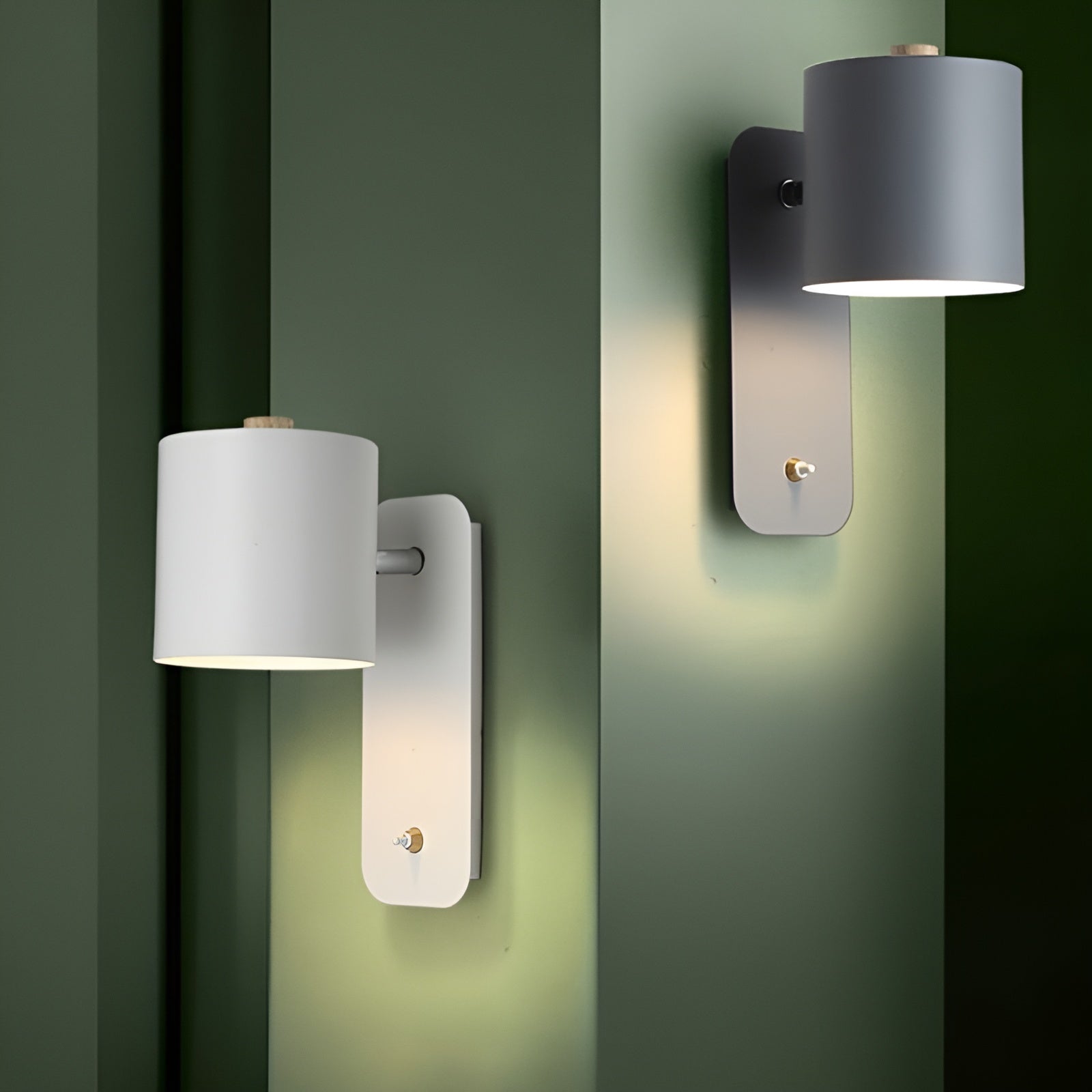 LumaTurn – Modern LED Wall Lamp with Switch and Adjustable Metal Indoor Wall Light
