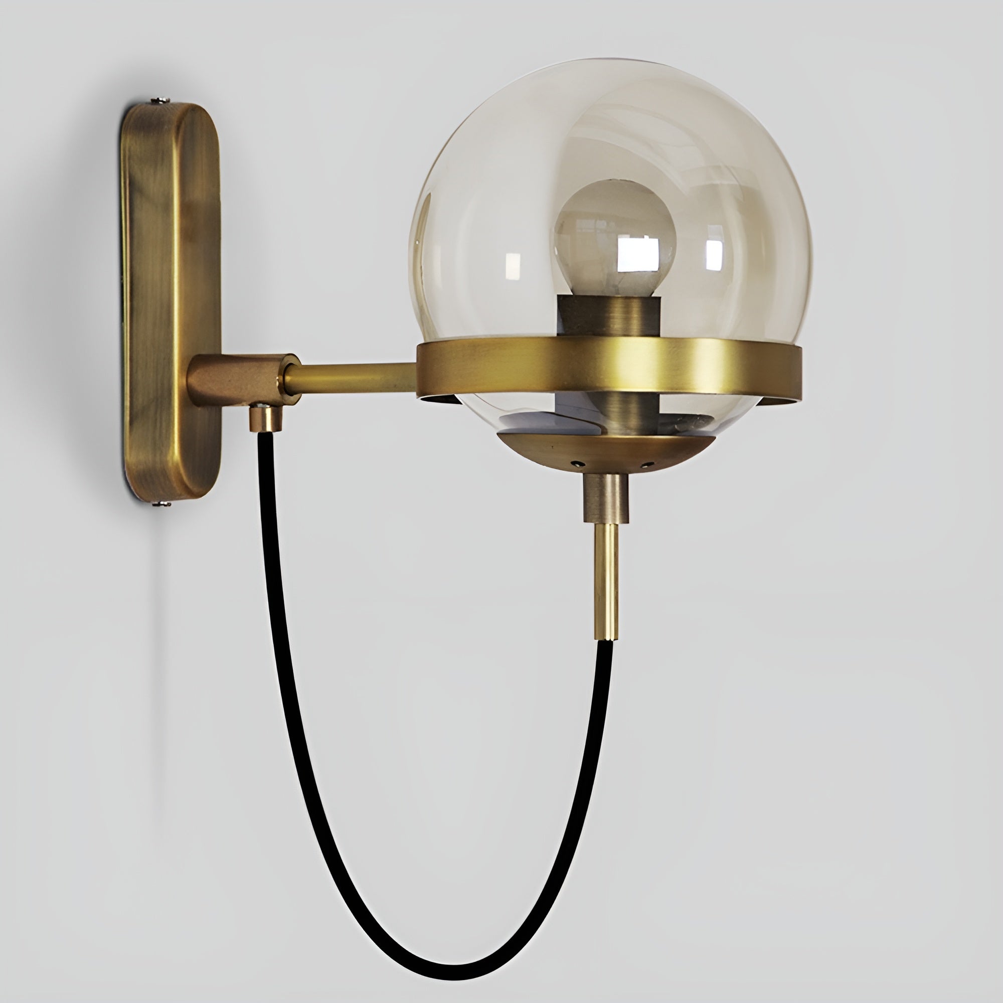 Arcluna – Wall Sconce with Modern Glass Globe Design for Warm Ambient Lighting