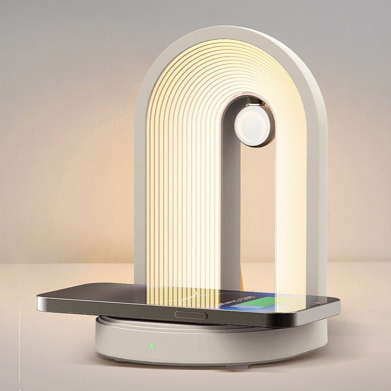 GlowCurve – Modern arched LED table lamp for bedroom & desk