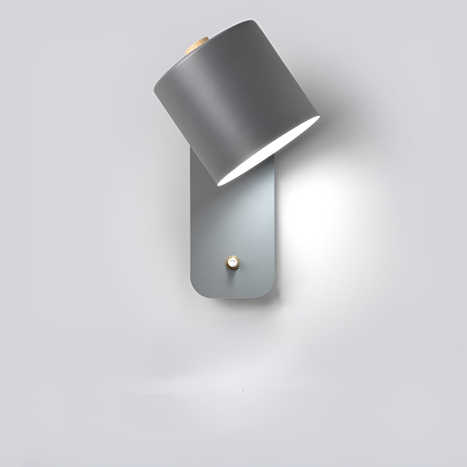 LumaTurn – Modern LED Wall Lamp with Switch and Adjustable Metal Indoor Wall Light