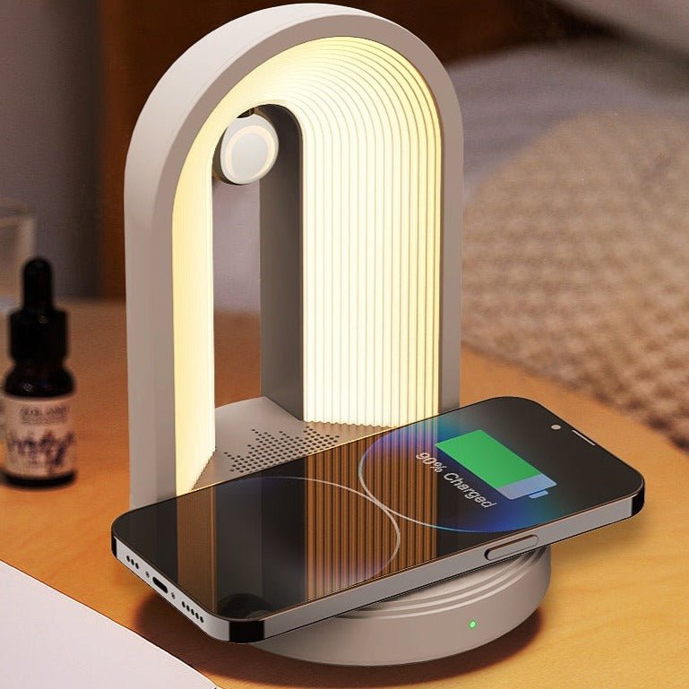 GlowCurve – Modern arched LED table lamp for bedroom & desk