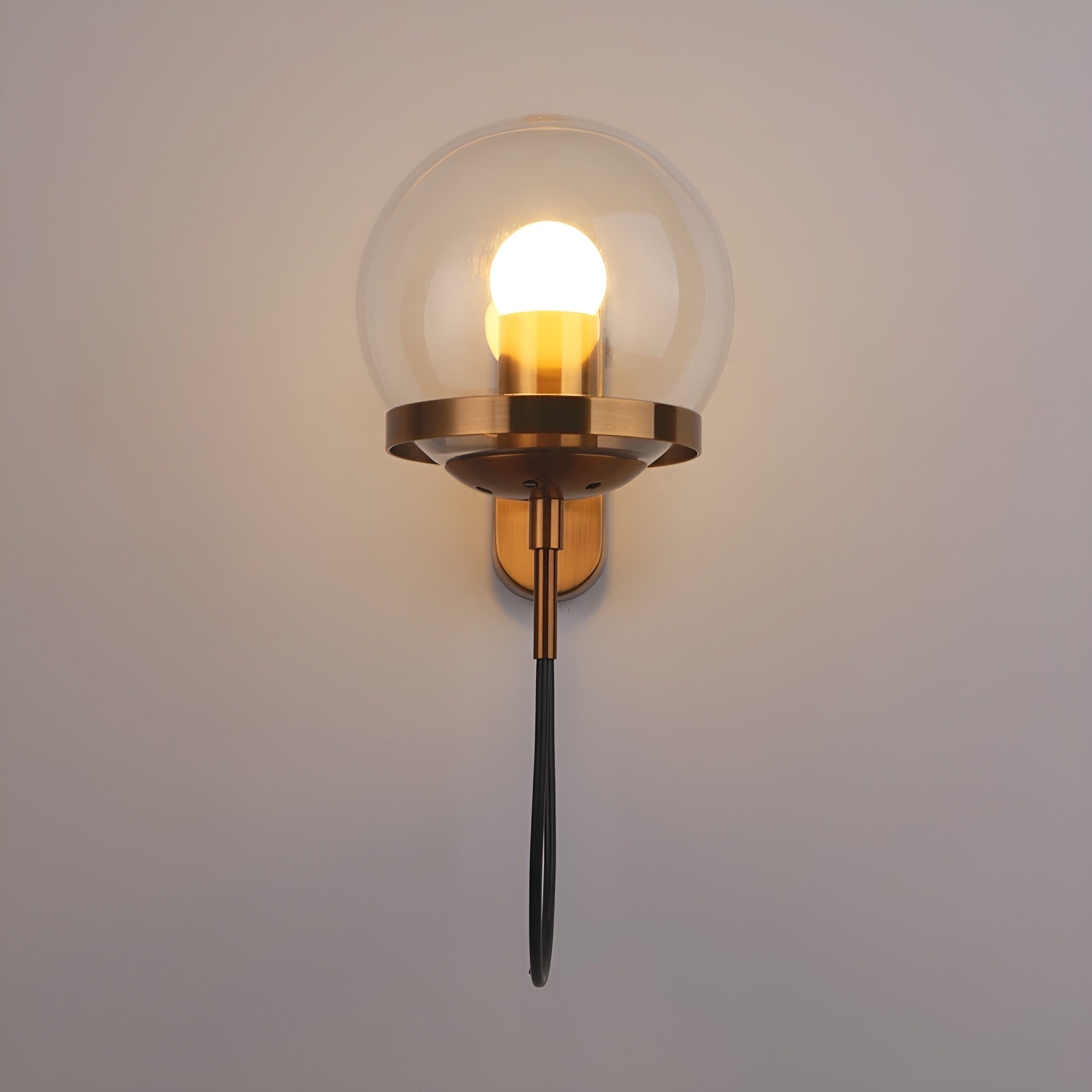 Arcluna – Wall Sconce with Modern Glass Globe Design for Warm Ambient Lighting
