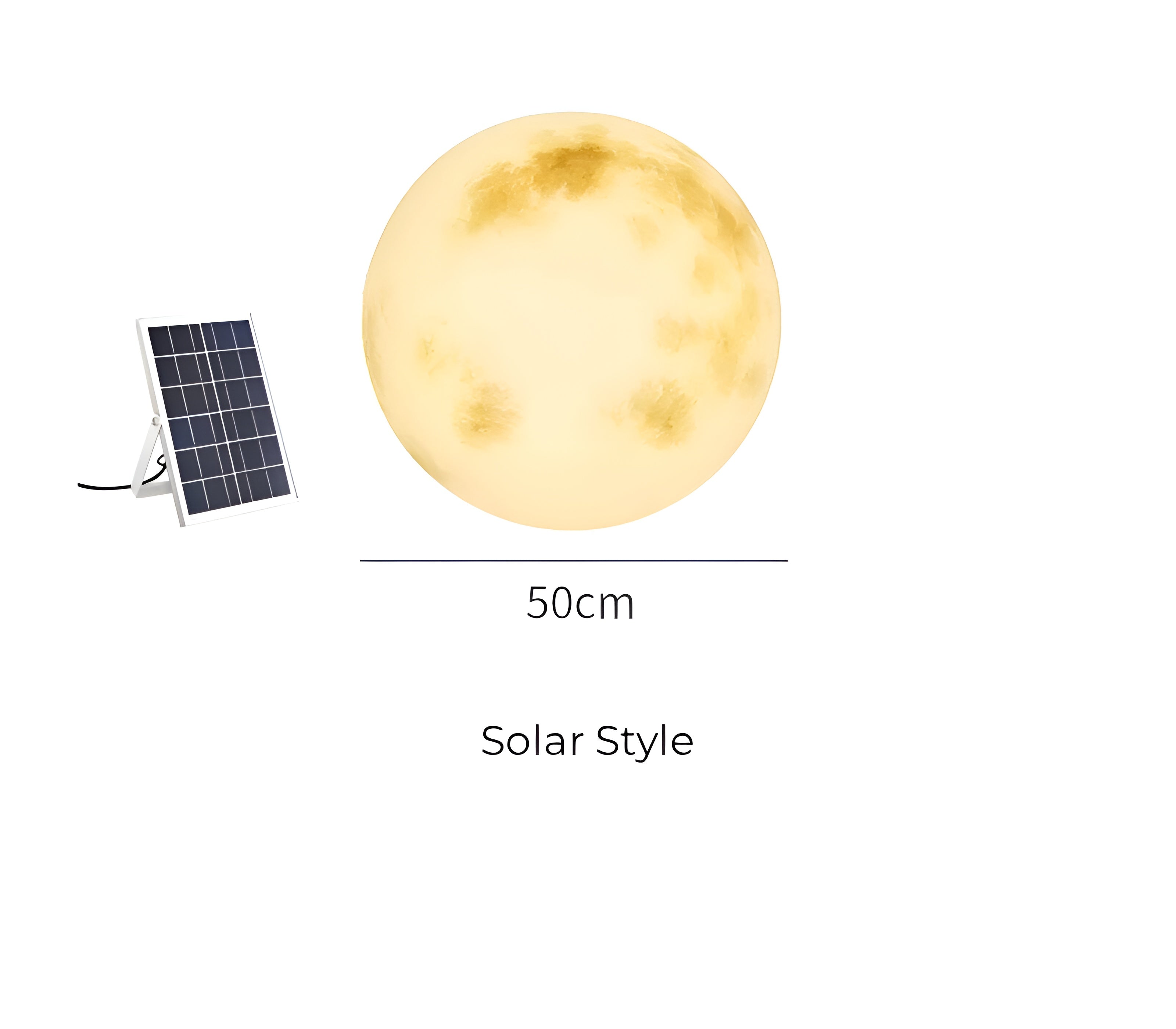 LunaLumena – Solar Moon Garden Light a Warm LED Outdoor Decoration
