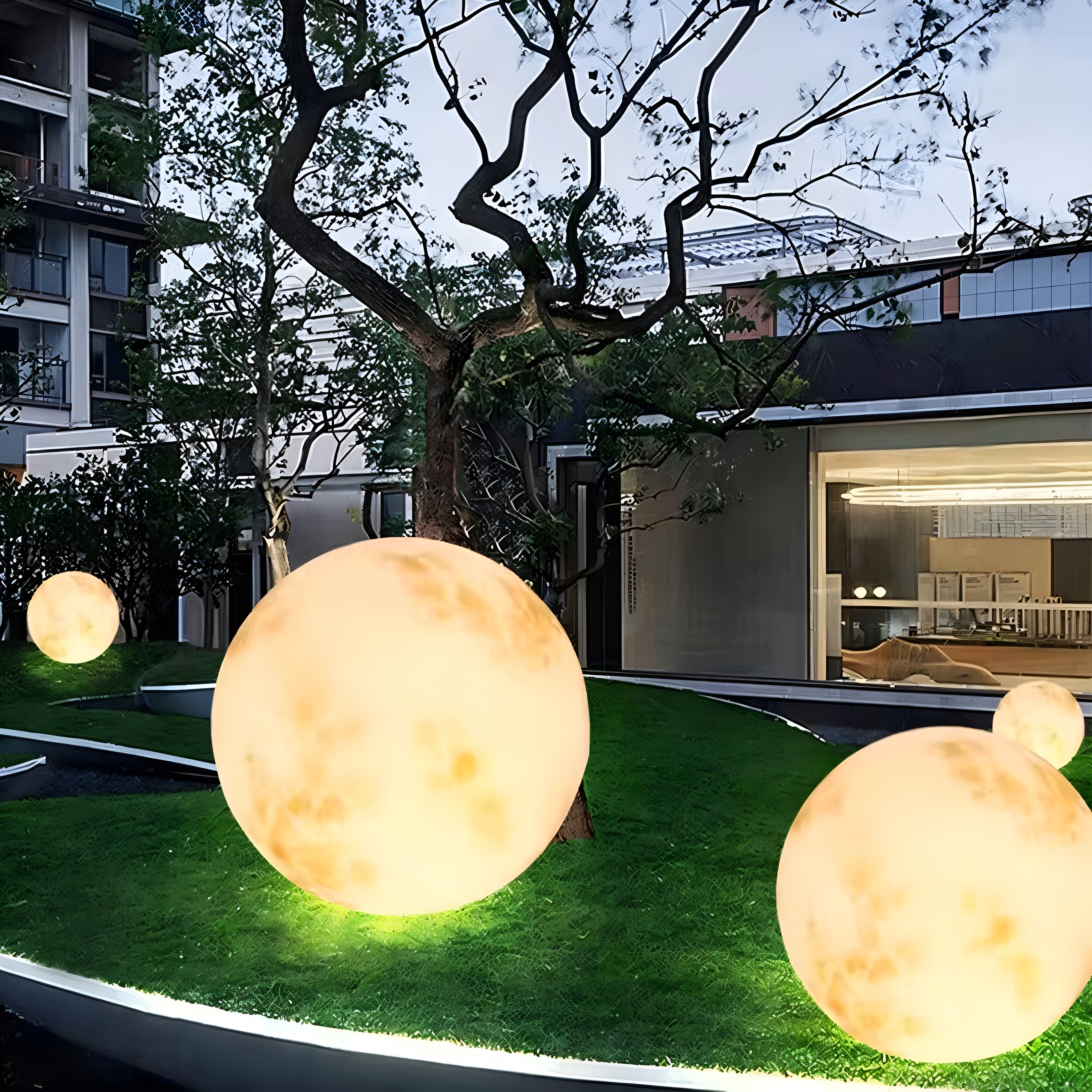 LunaLumena – Solar Moon Garden Light a Warm LED Outdoor Decoration