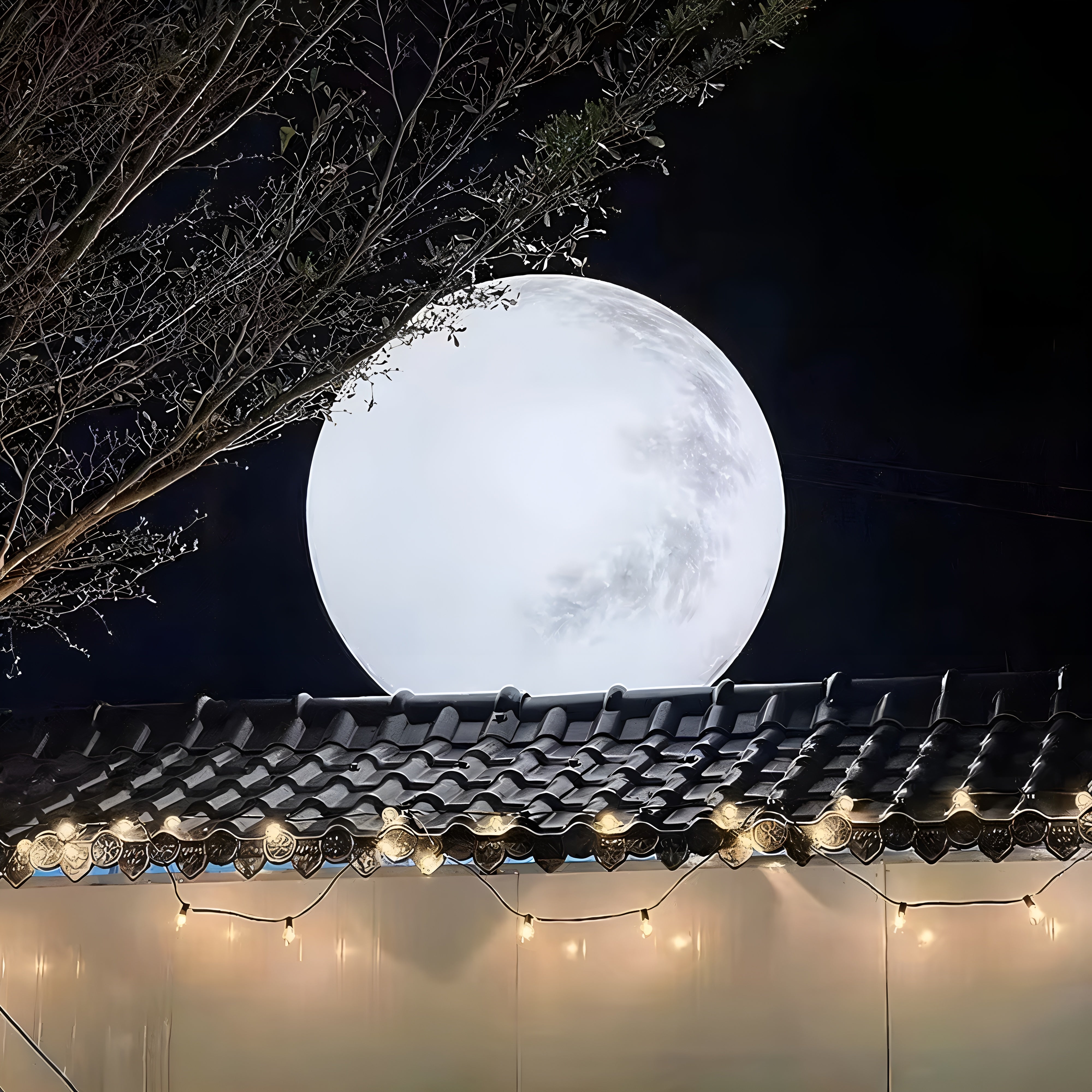 LunaLumena – Solar Moon Garden Light a Warm LED Outdoor Decoration
