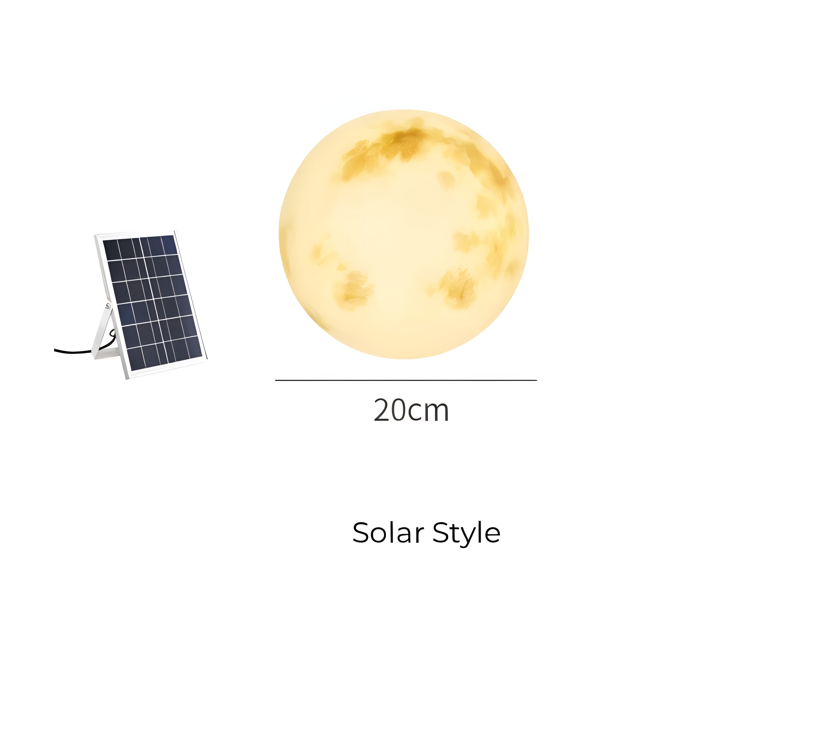 LunaLumena – Solar Moon Garden Light a Warm LED Outdoor Decoration