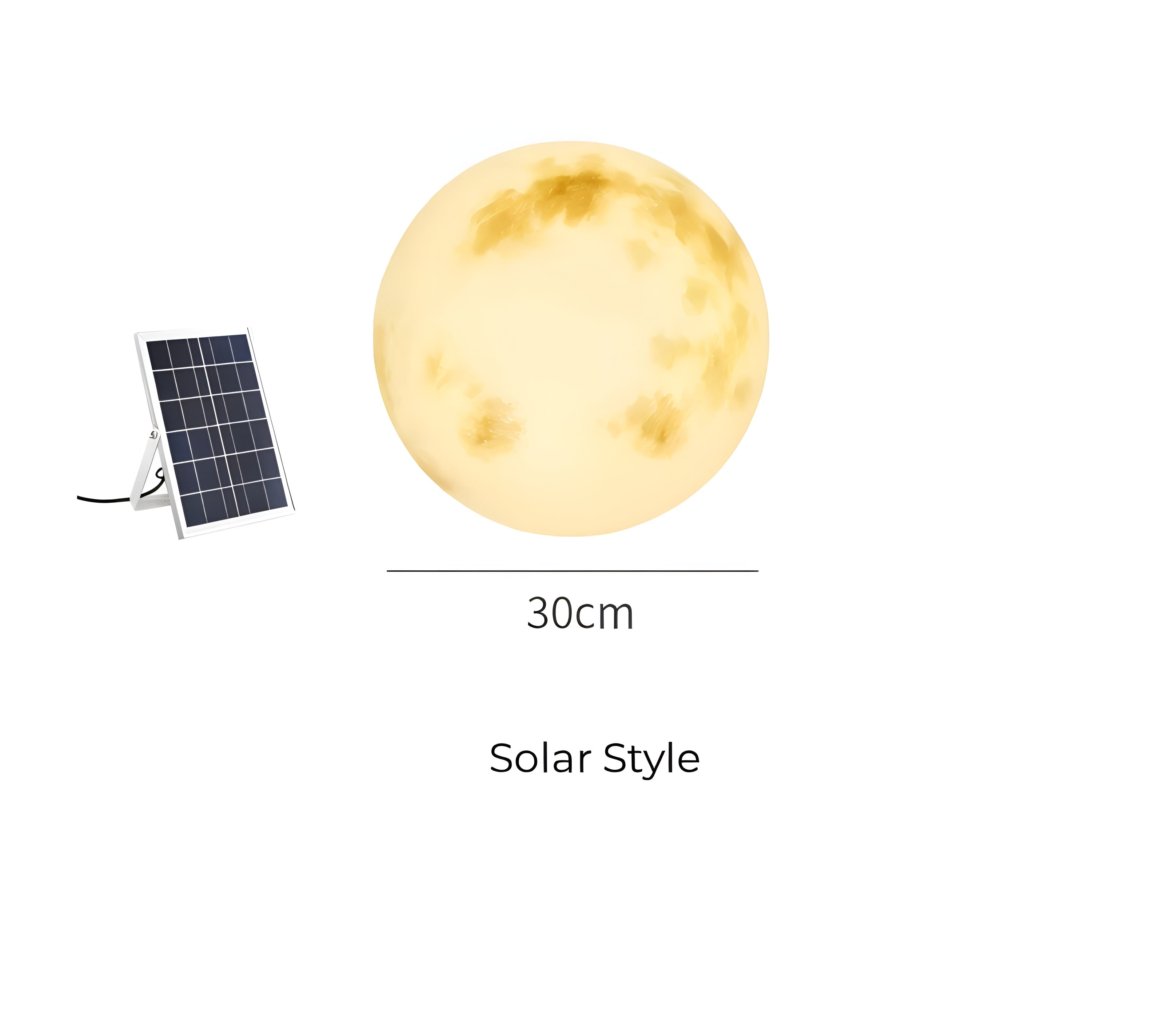LunaLumena – Solar Moon Garden Light a Warm LED Outdoor Decoration