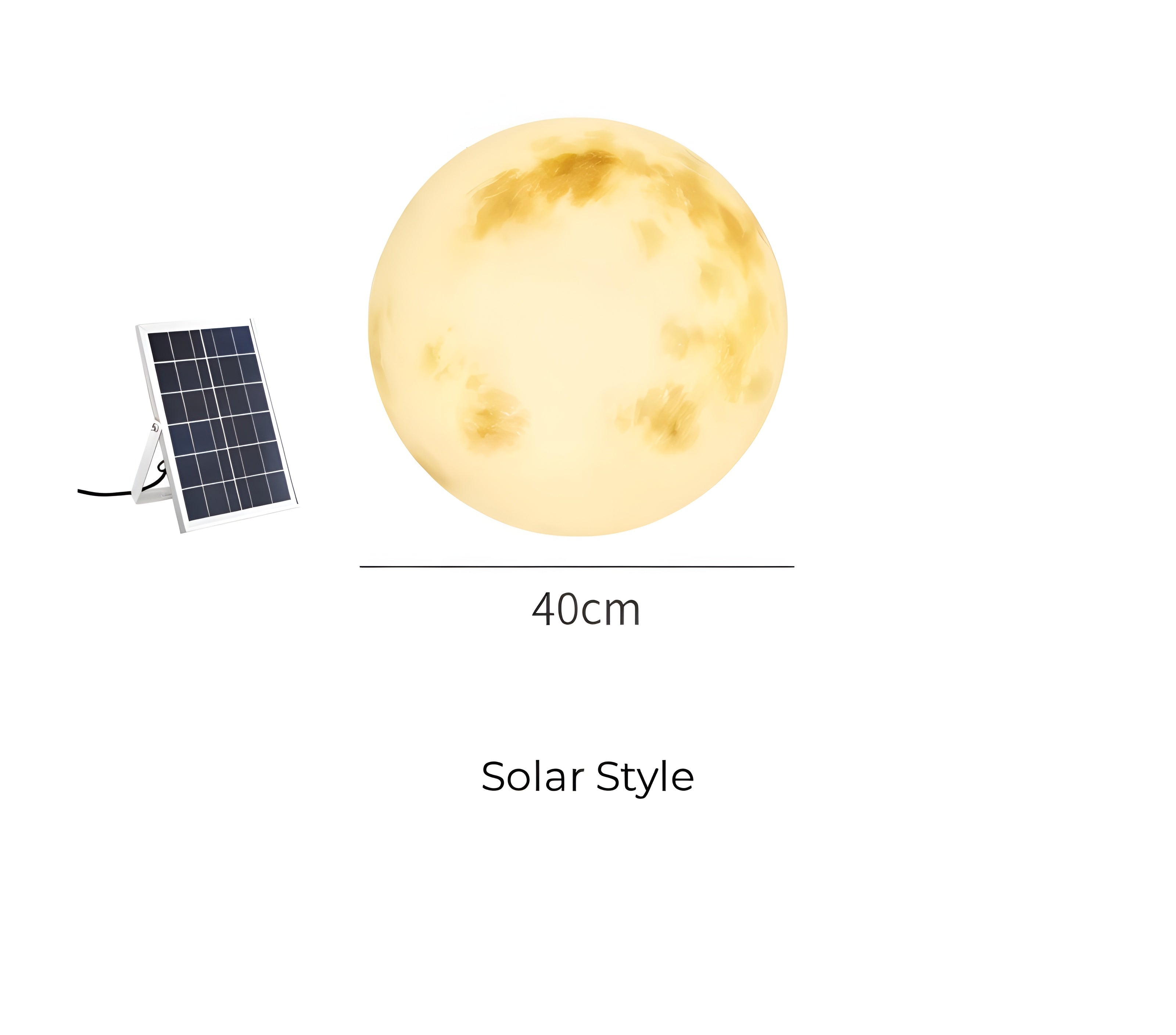 LunaLumena – Solar Moon Garden Light a Warm LED Outdoor Decoration