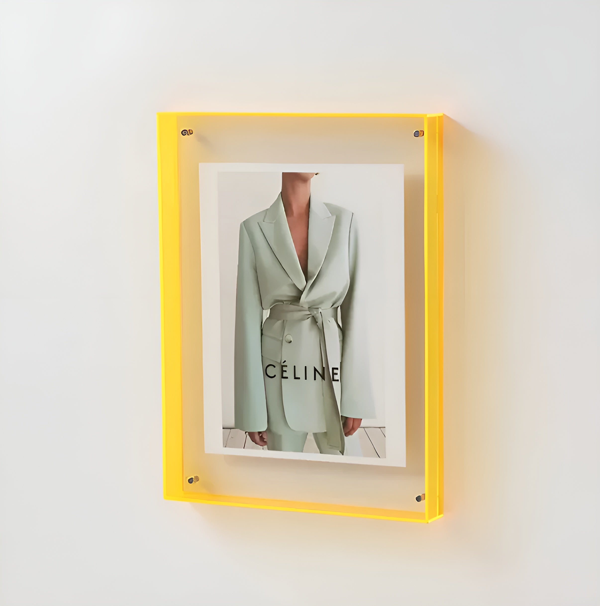 LumiClear – Modern Acrylic Photo Frame for Wall or Desk Display Minimalist Design