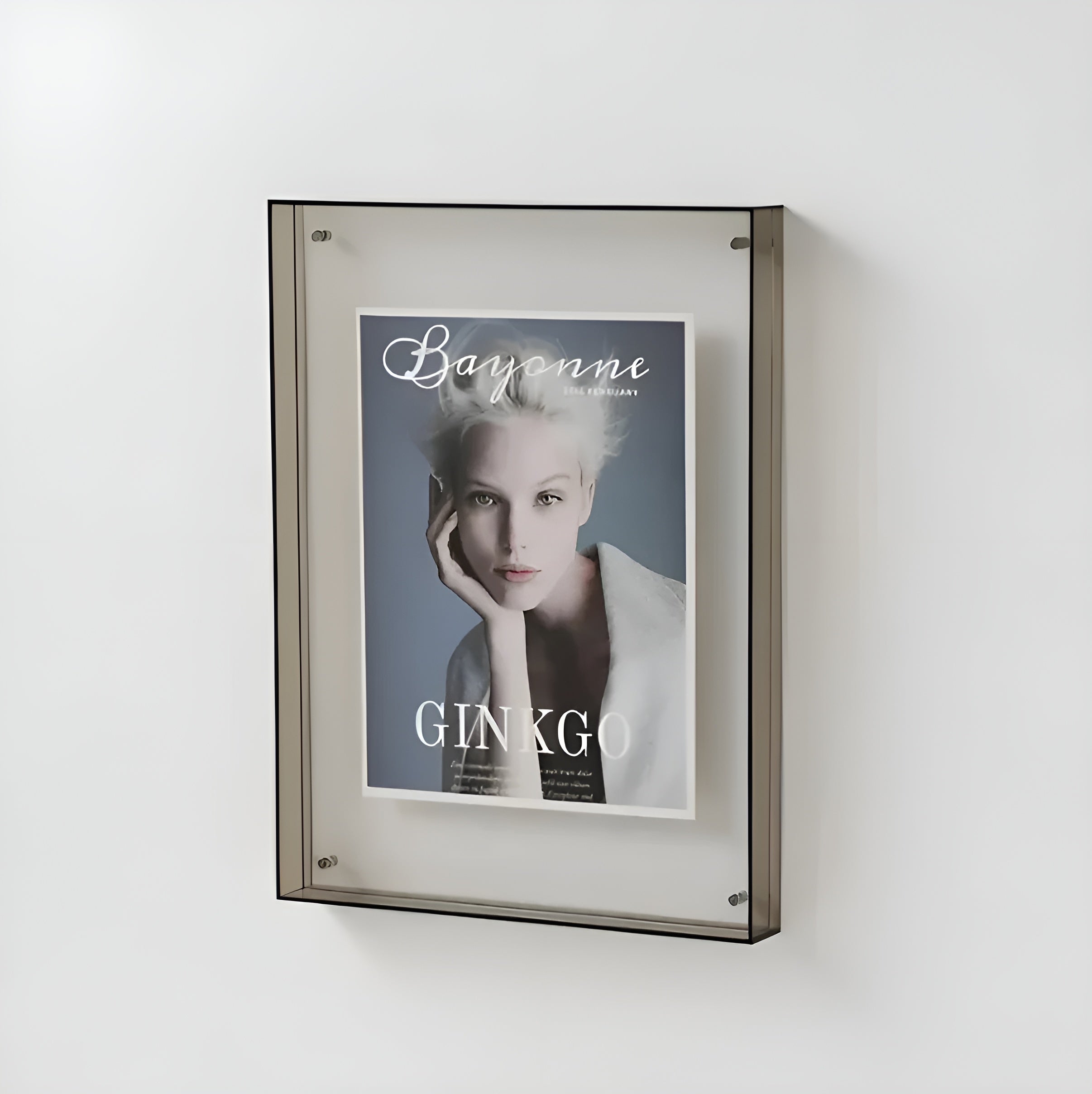 LumiClear – Modern Acrylic Photo Frame for Wall or Desk Display Minimalist Design