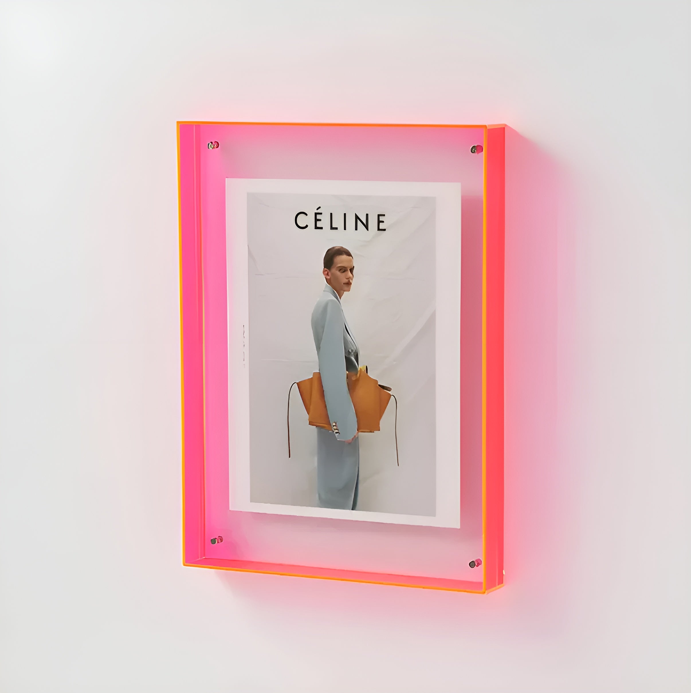 LumiClear – Modern Acrylic Photo Frame for Wall or Desk Display Minimalist Design