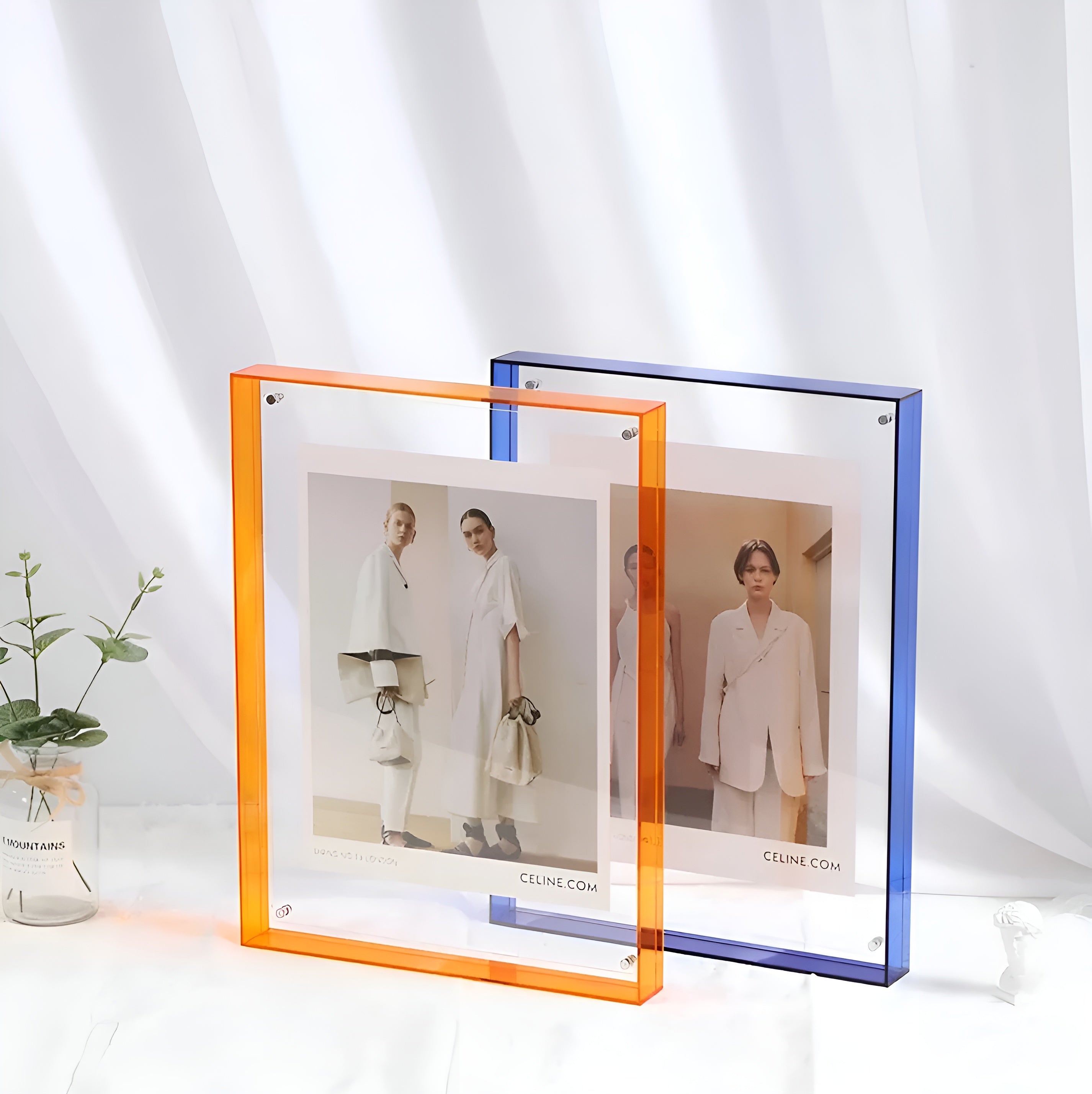 LumiClear – Modern Acrylic Photo Frame for Wall or Desk Display Minimalist Design