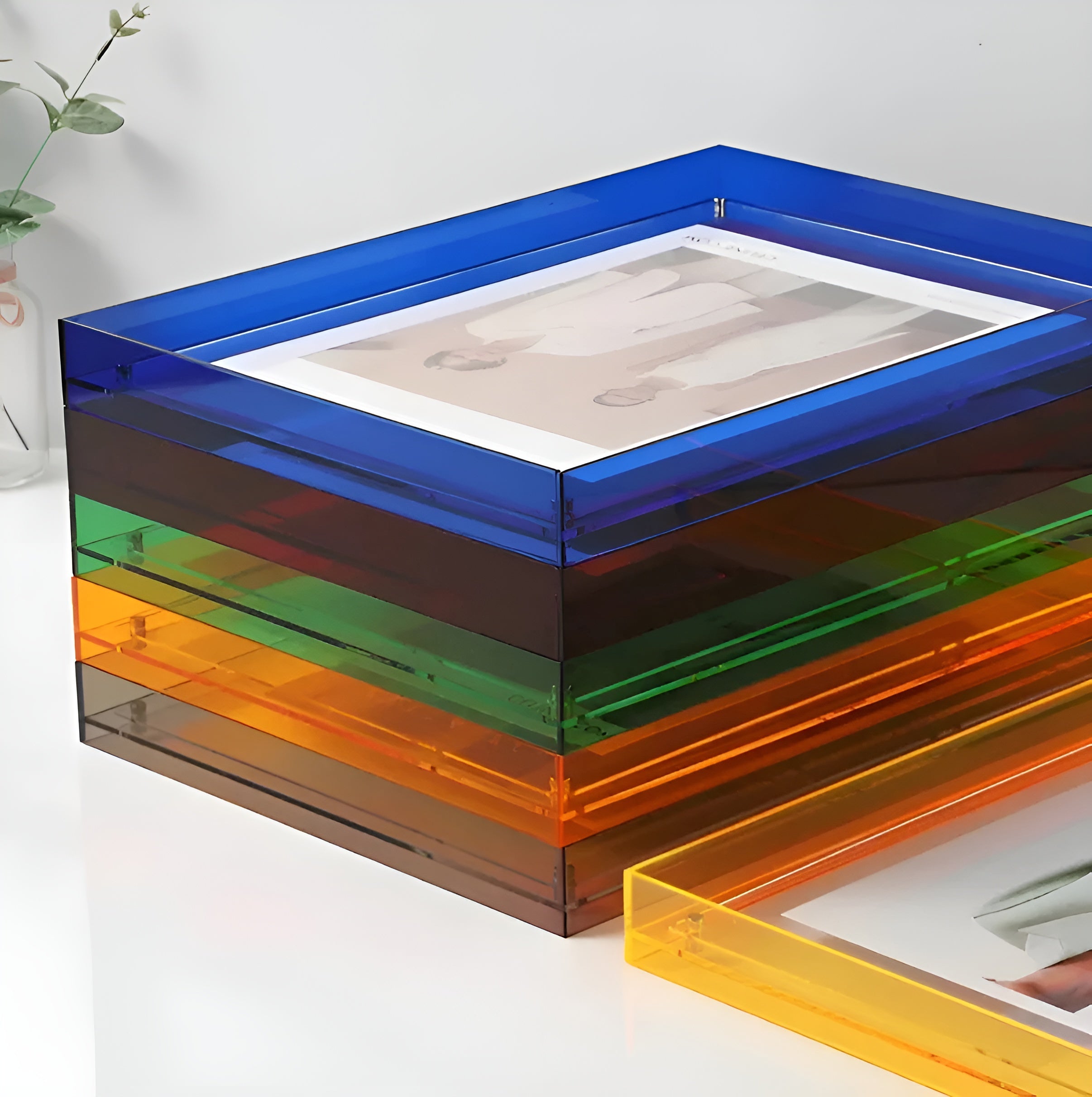 LumiClear – Modern Acrylic Photo Frame for Wall or Desk Display Minimalist Design