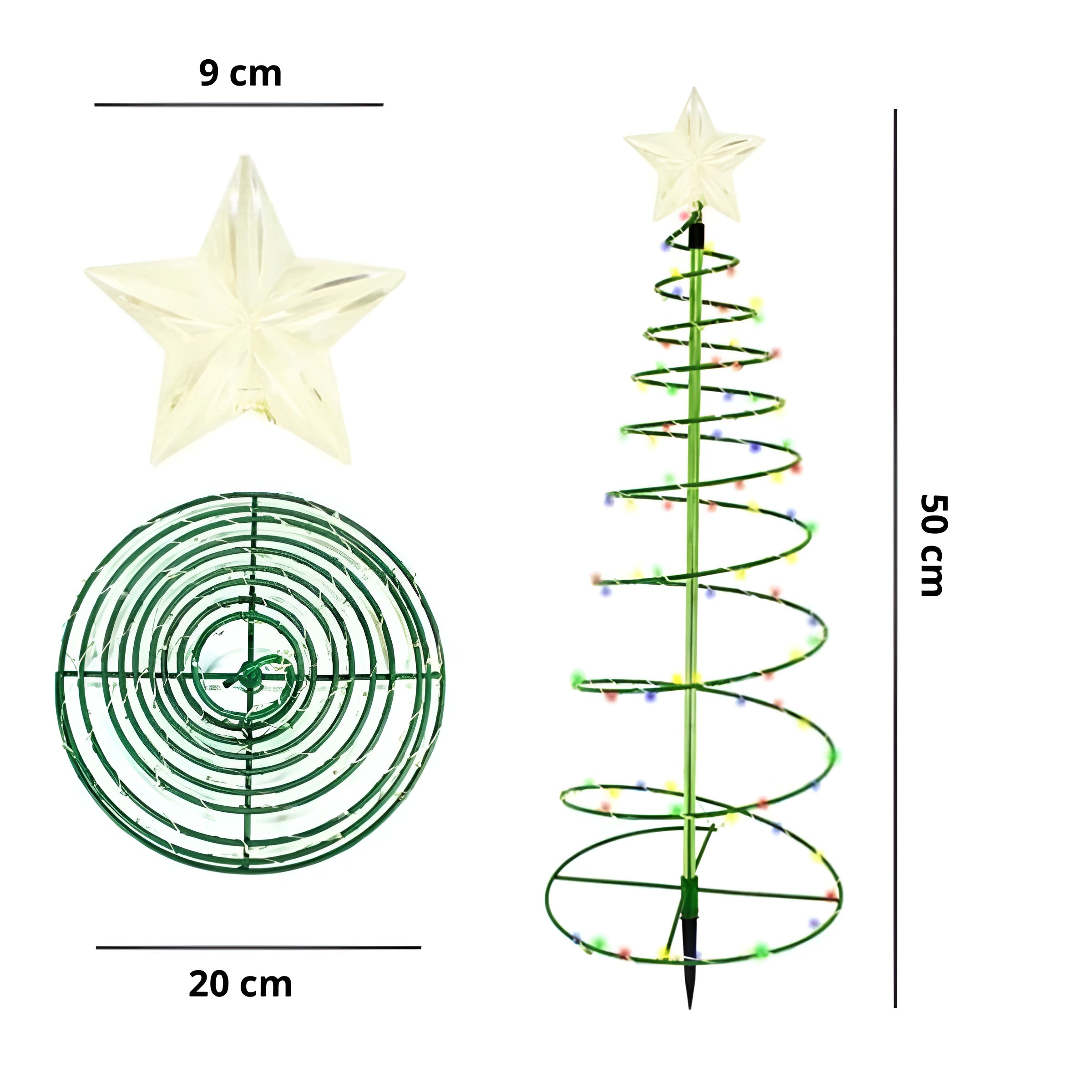 Solarpine – Wireless Solar Christmas Tree Outdoor LED Light
