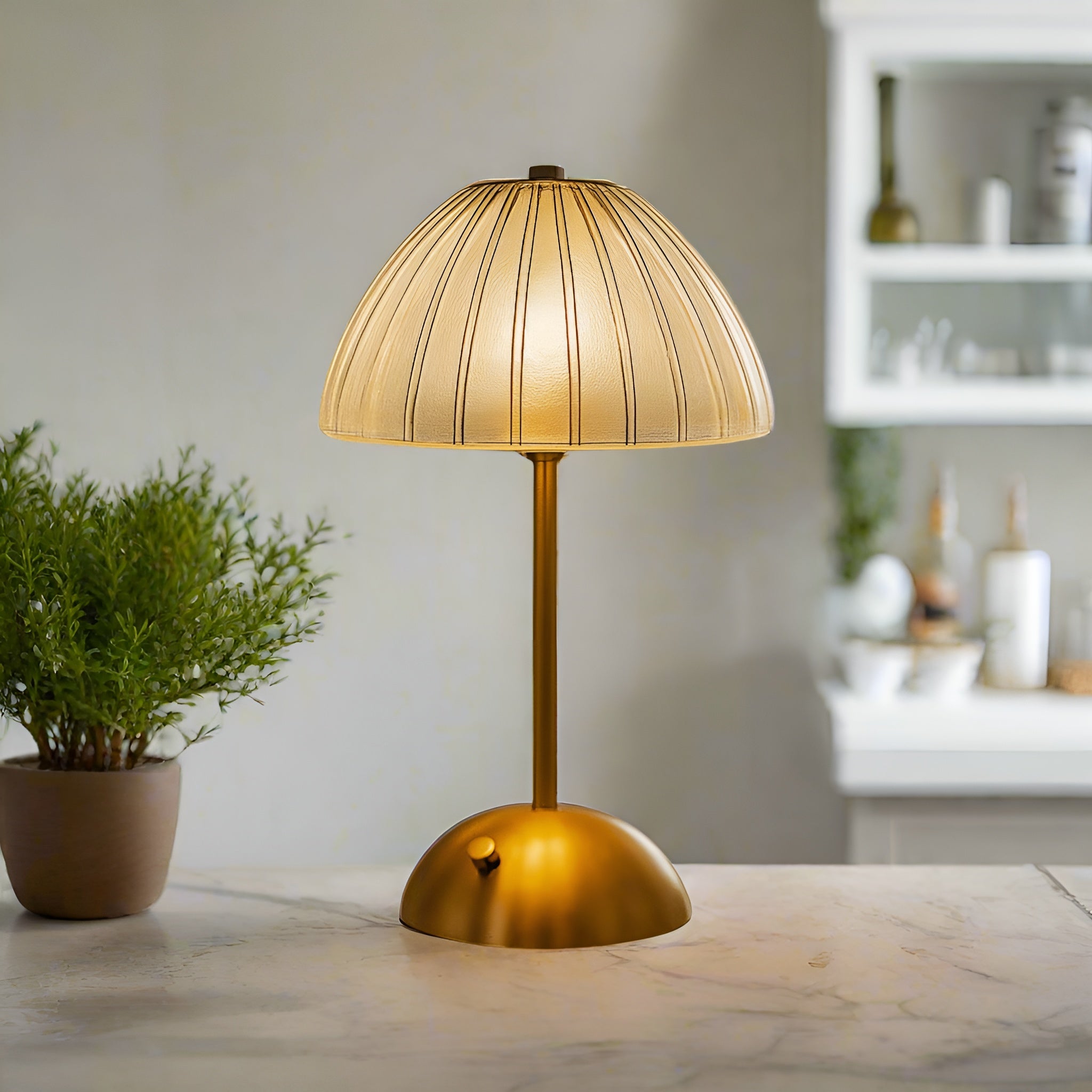 Lumivara – Rechargeable Crystal LED Table Lamp with Touch Dimming Control