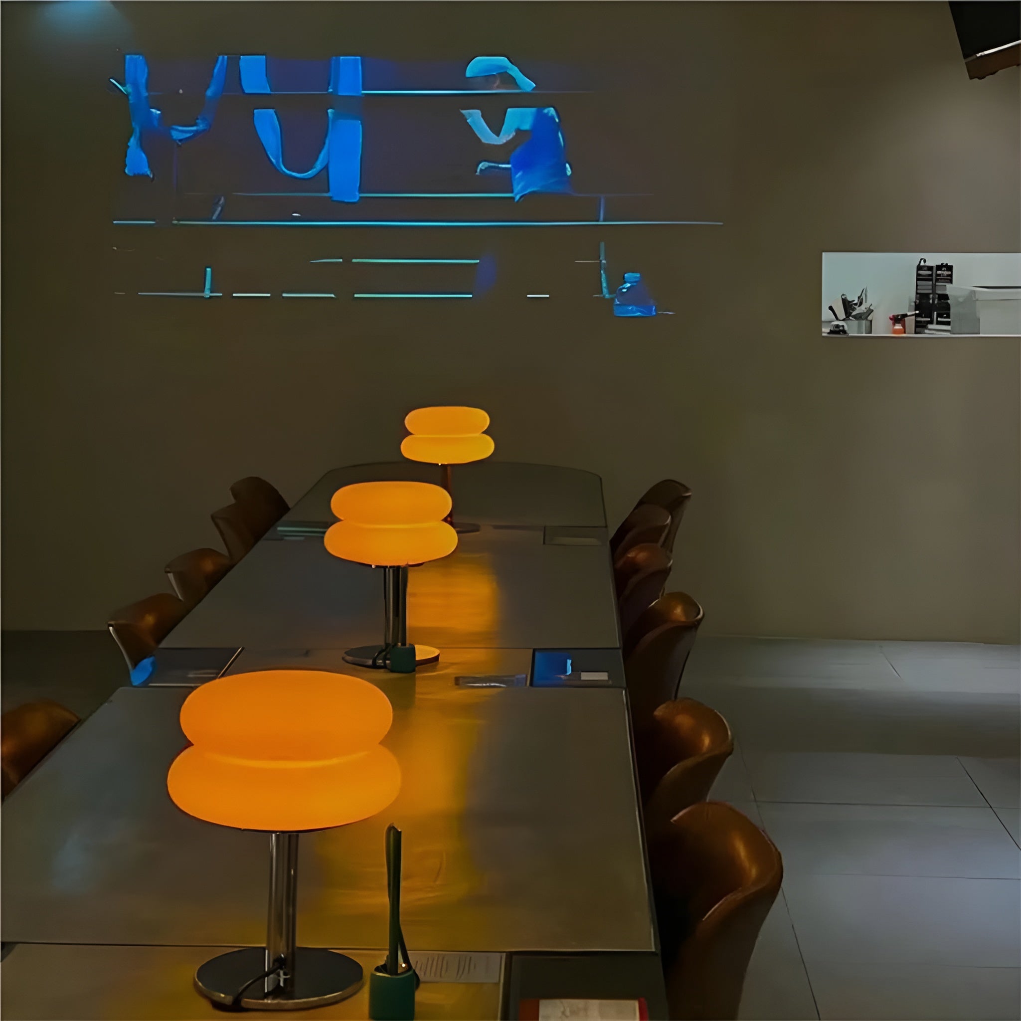 LumiBau – Minimalist Glass Table Lamp with Soft Warm Diffused Light