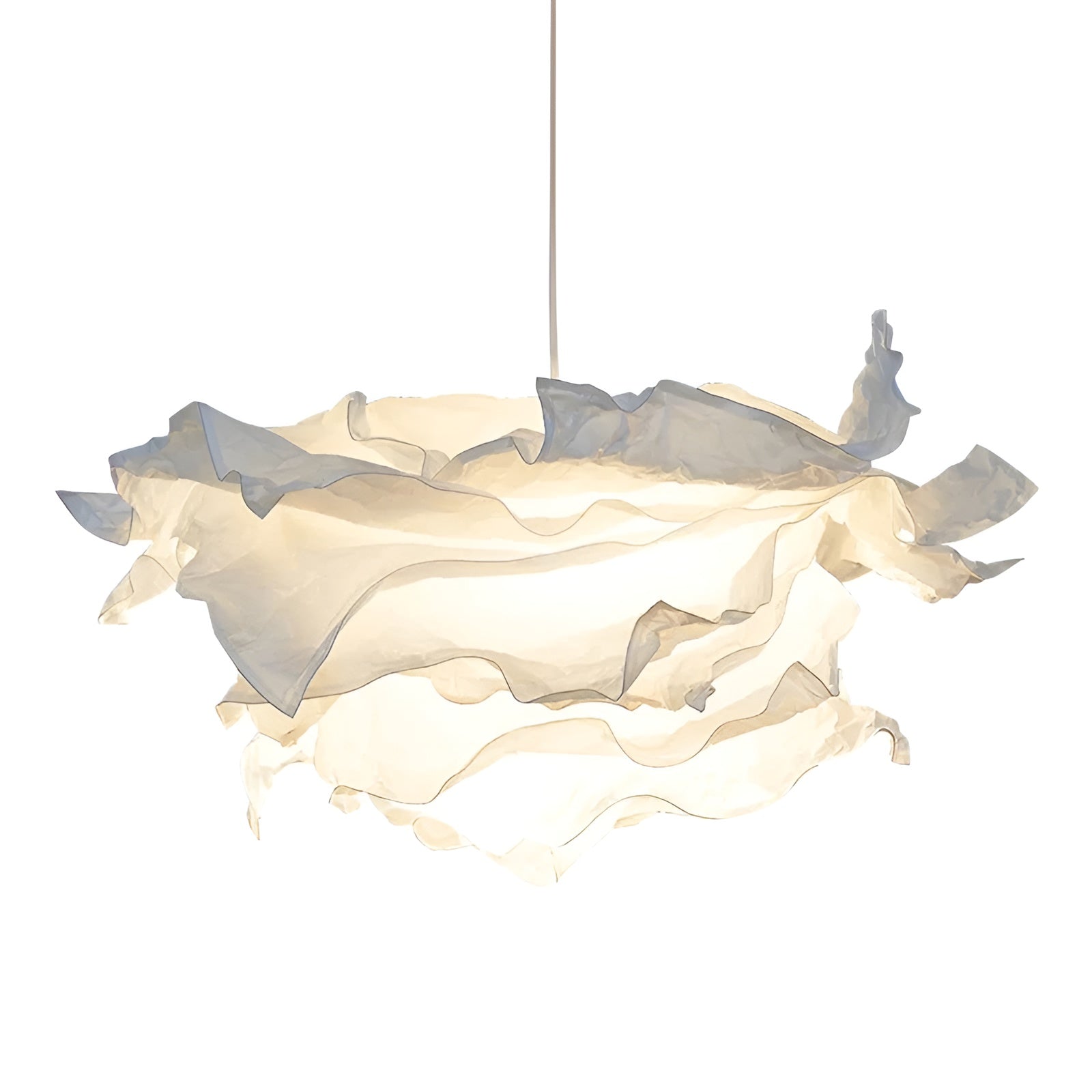 Cloudéa – Nordic Paper Cloud Pendant Light with Tri-Color LED Glow