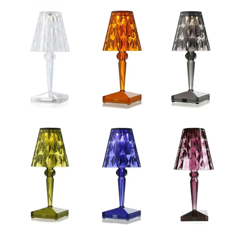 LumiCrystal – Wireless dimmable LED crystal table lamp for indoor ambience