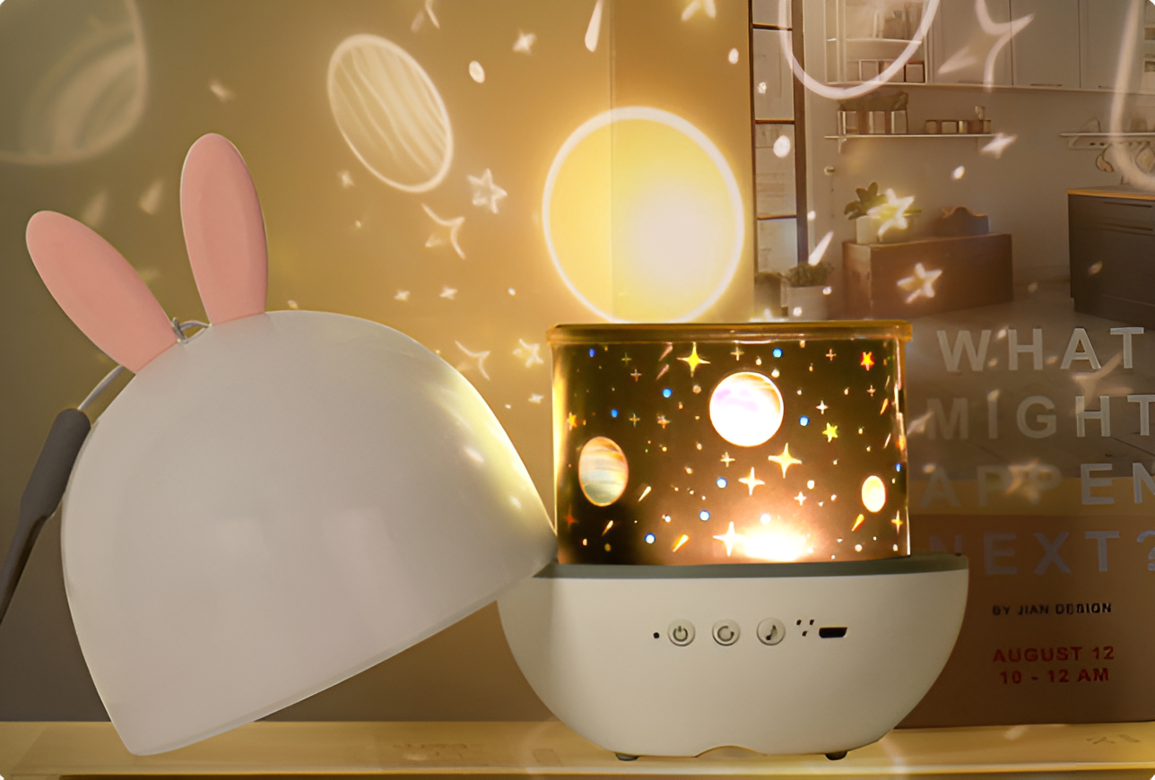 Stellumo – Night Light Projector for Kids with Starry Sky and LED Effects