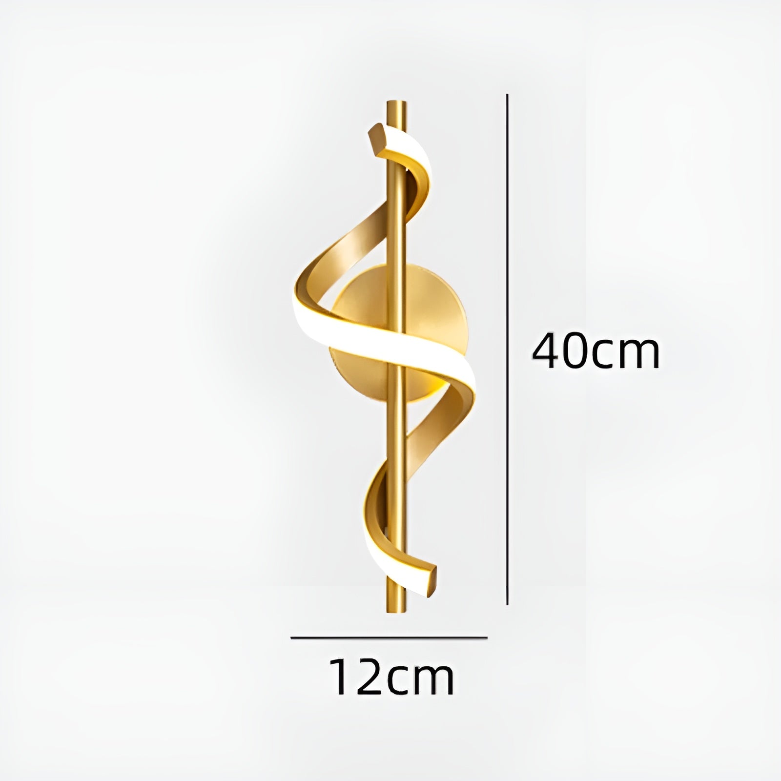 LumiTwist – Twisted LED Wall Lamp with Warm Ambient Modern Lighting