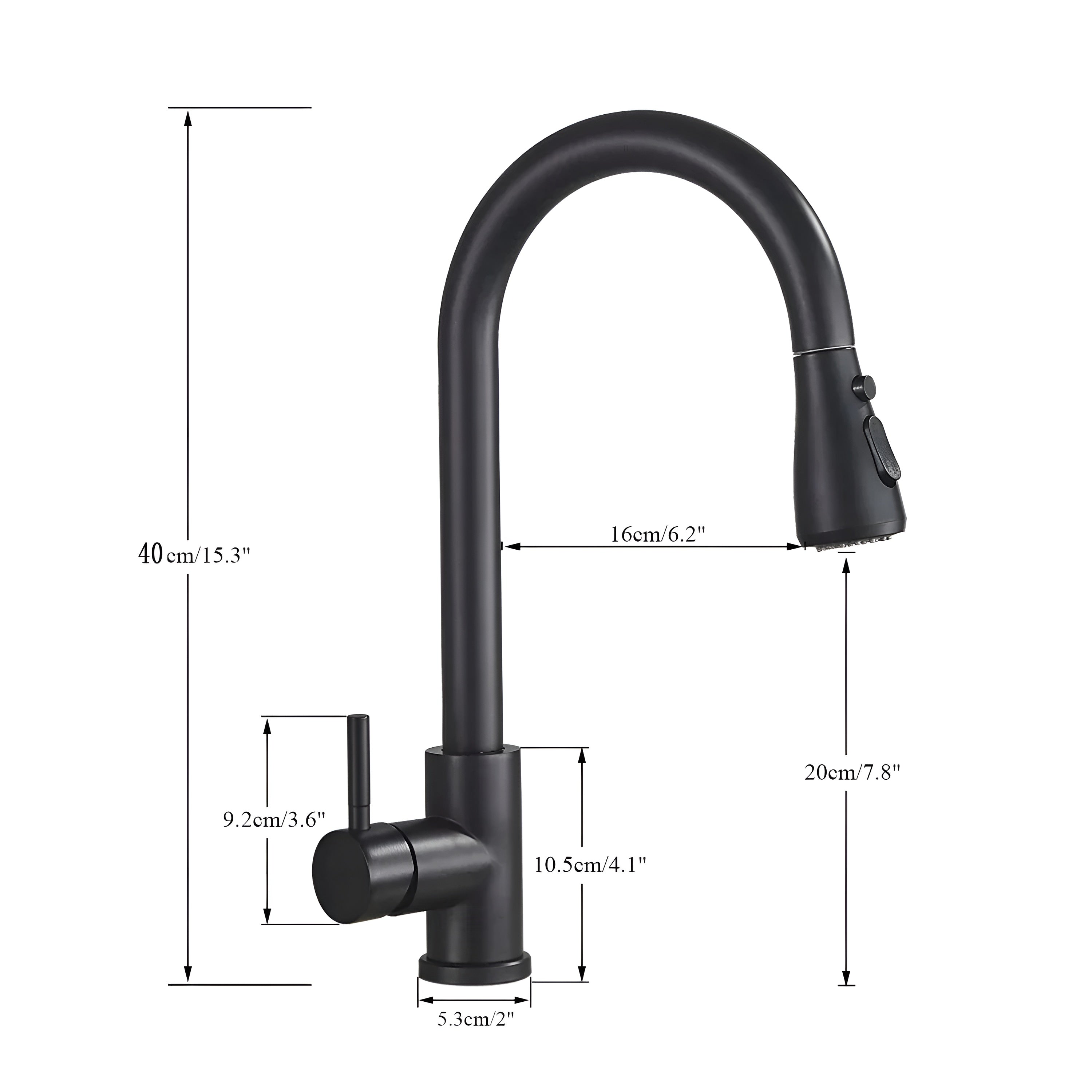 NorvionStream – Extendable Kitchen Faucet with Pull-Out Spray and Single Lever