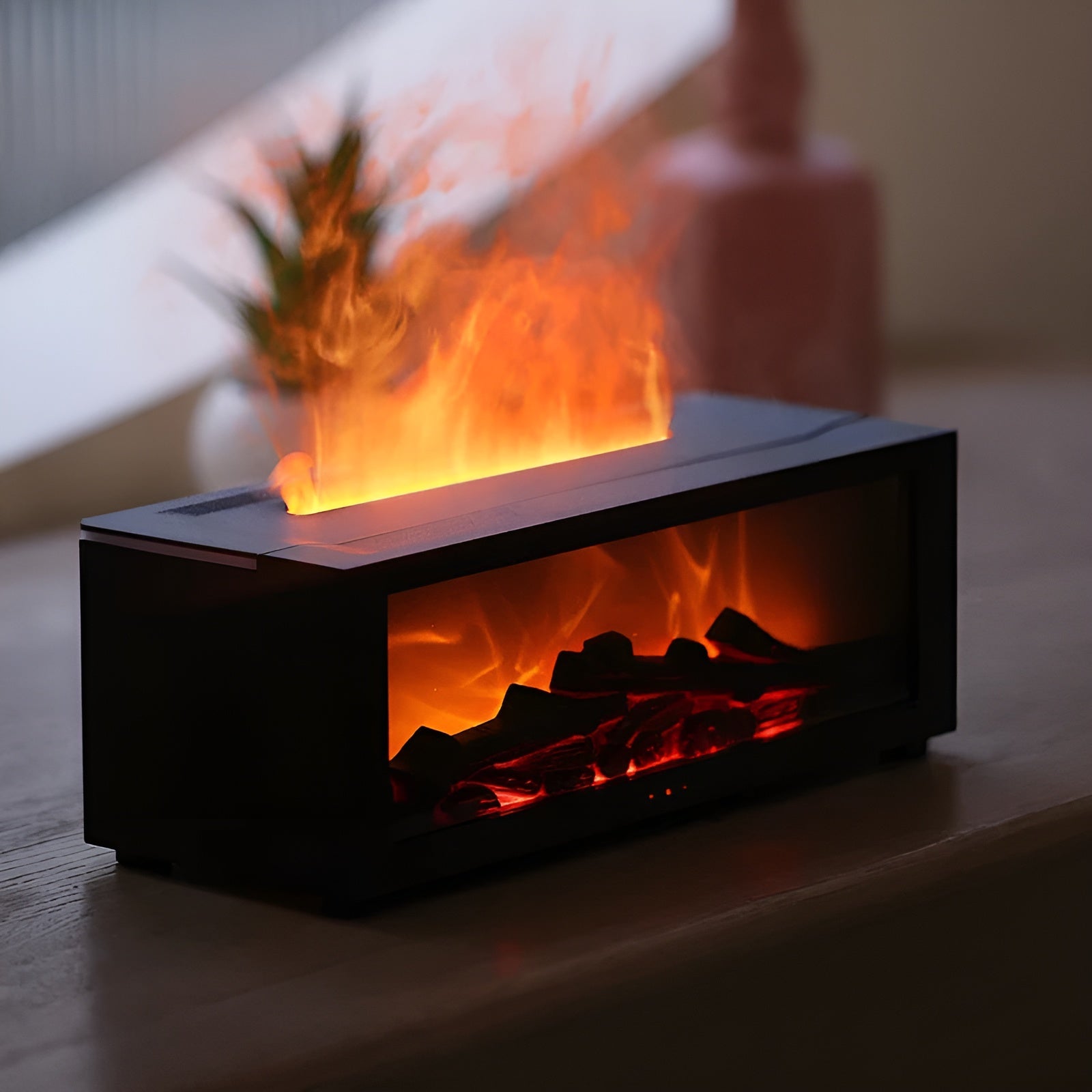 Flamara – Flame Aromatherapy Diffuser Humidifier with LED Light Smart Timer for Bedroom Office Relaxing Mist Essential Oil Ultrasonic Cool Mist