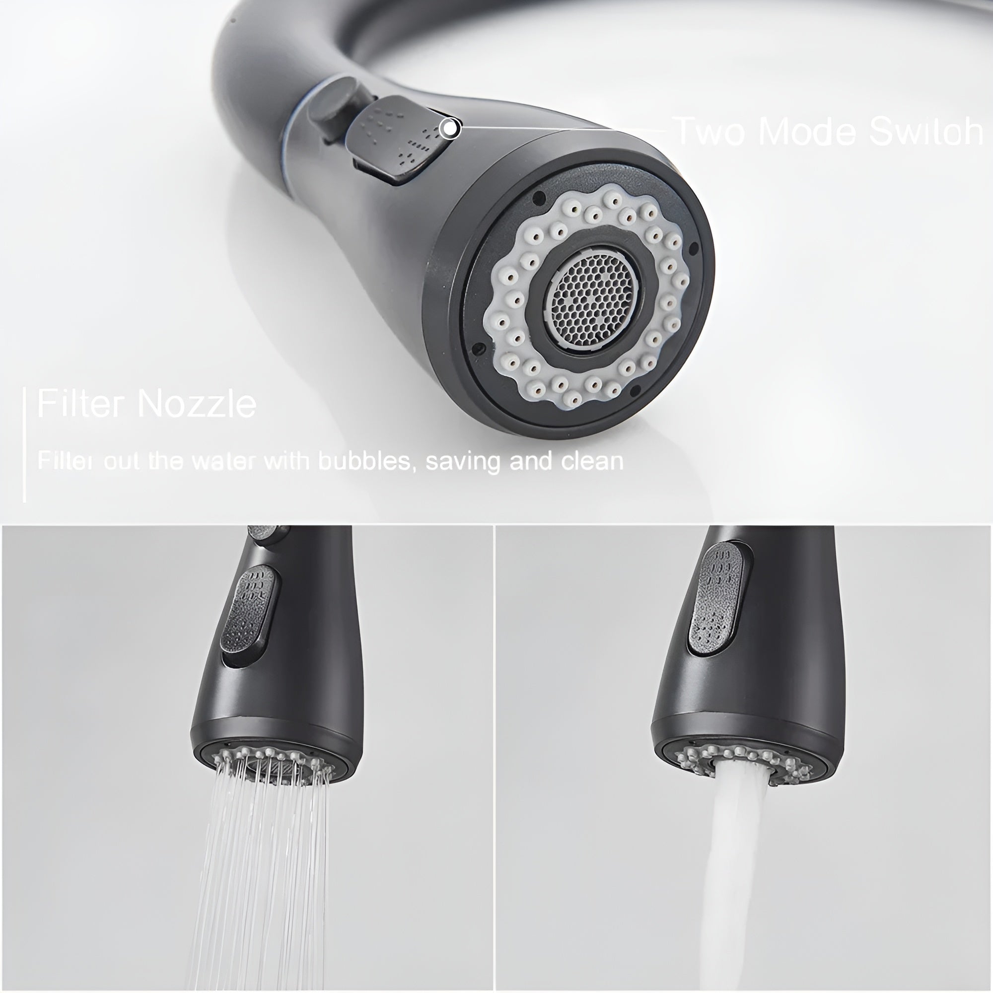 NorvionStream – Extendable Kitchen Faucet with Pull-Out Spray and Single Lever