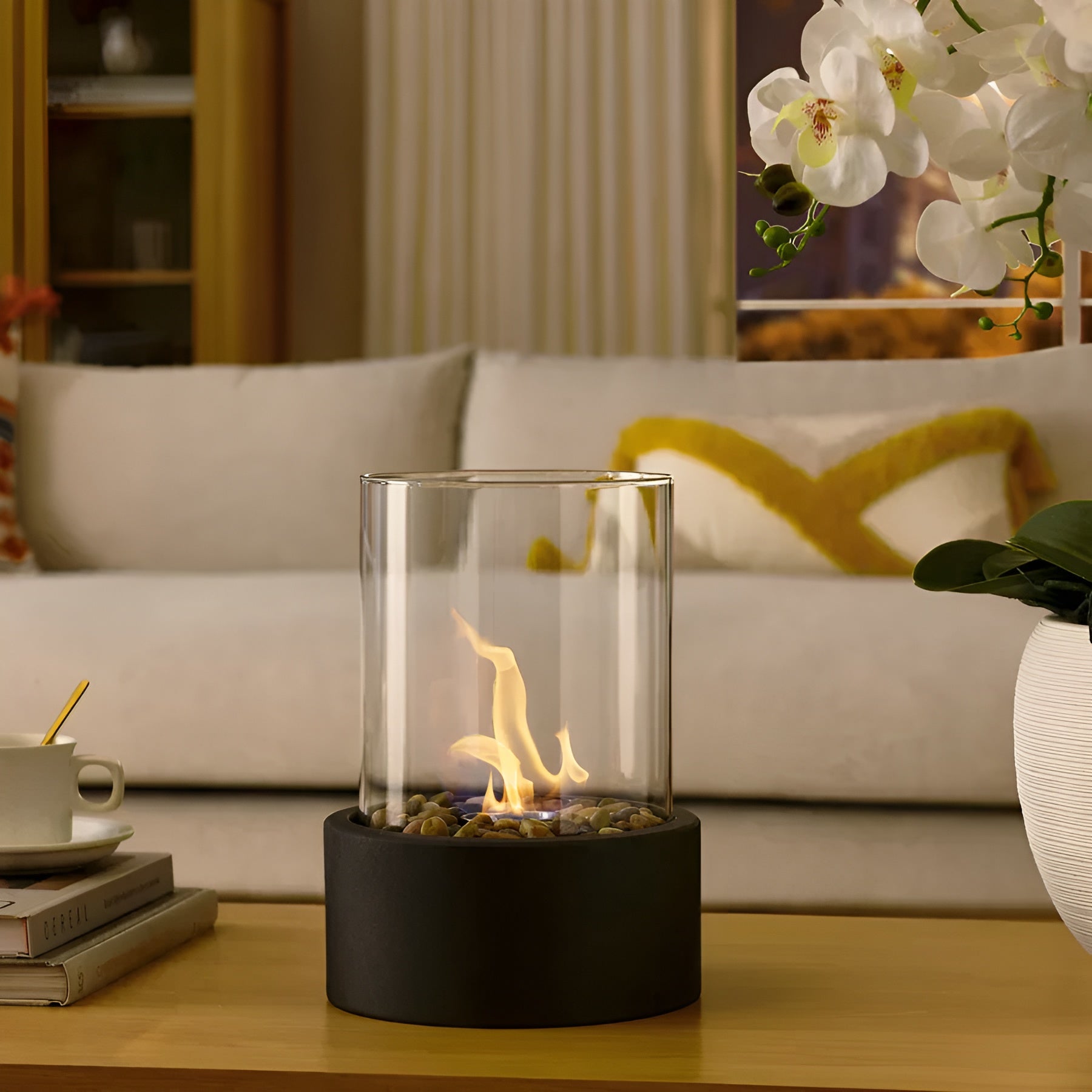 Flamara – Modern Portable Ethanol Fireplace for Indoor & Outdoor Use