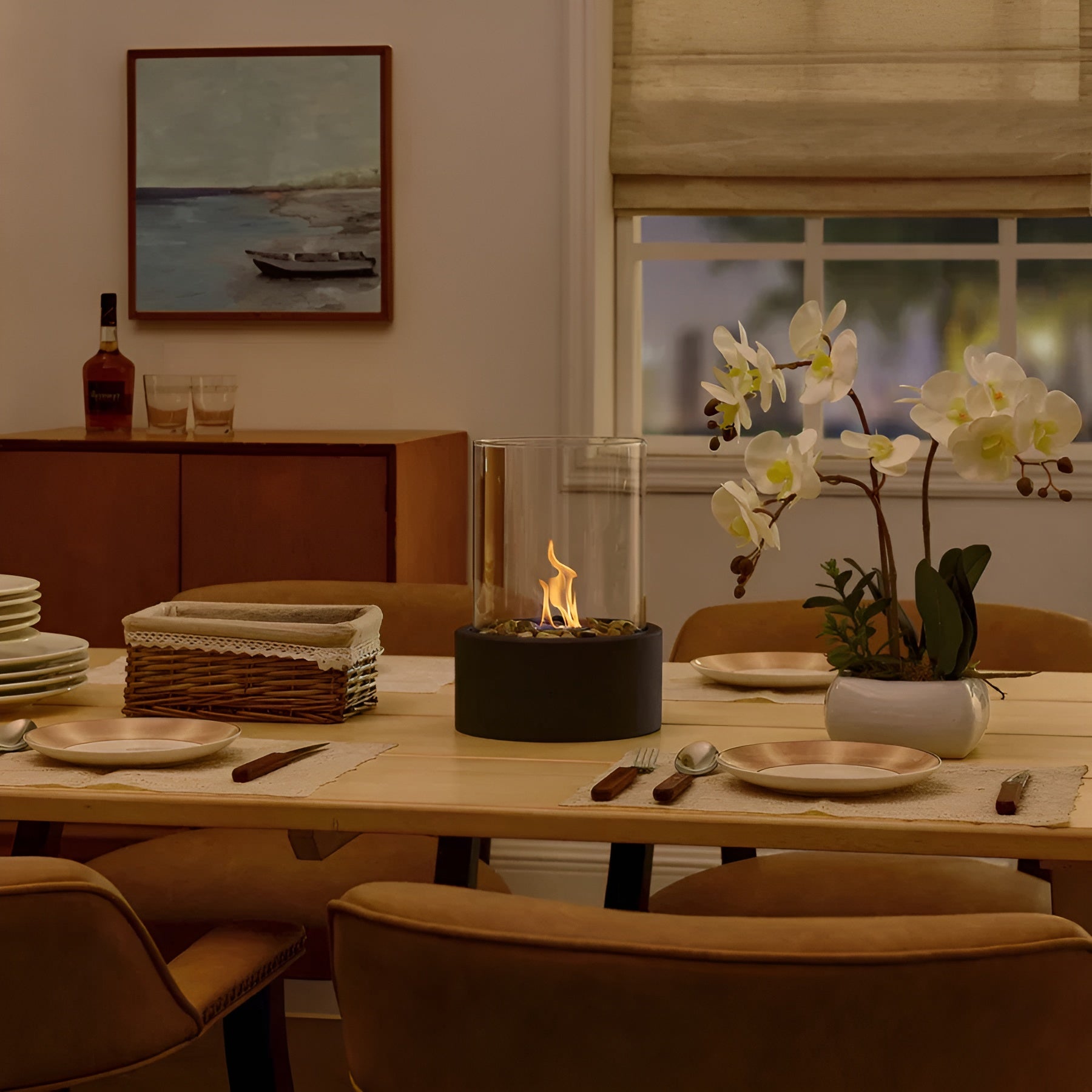 Flamara – Modern Portable Ethanol Fireplace for Indoor & Outdoor Use