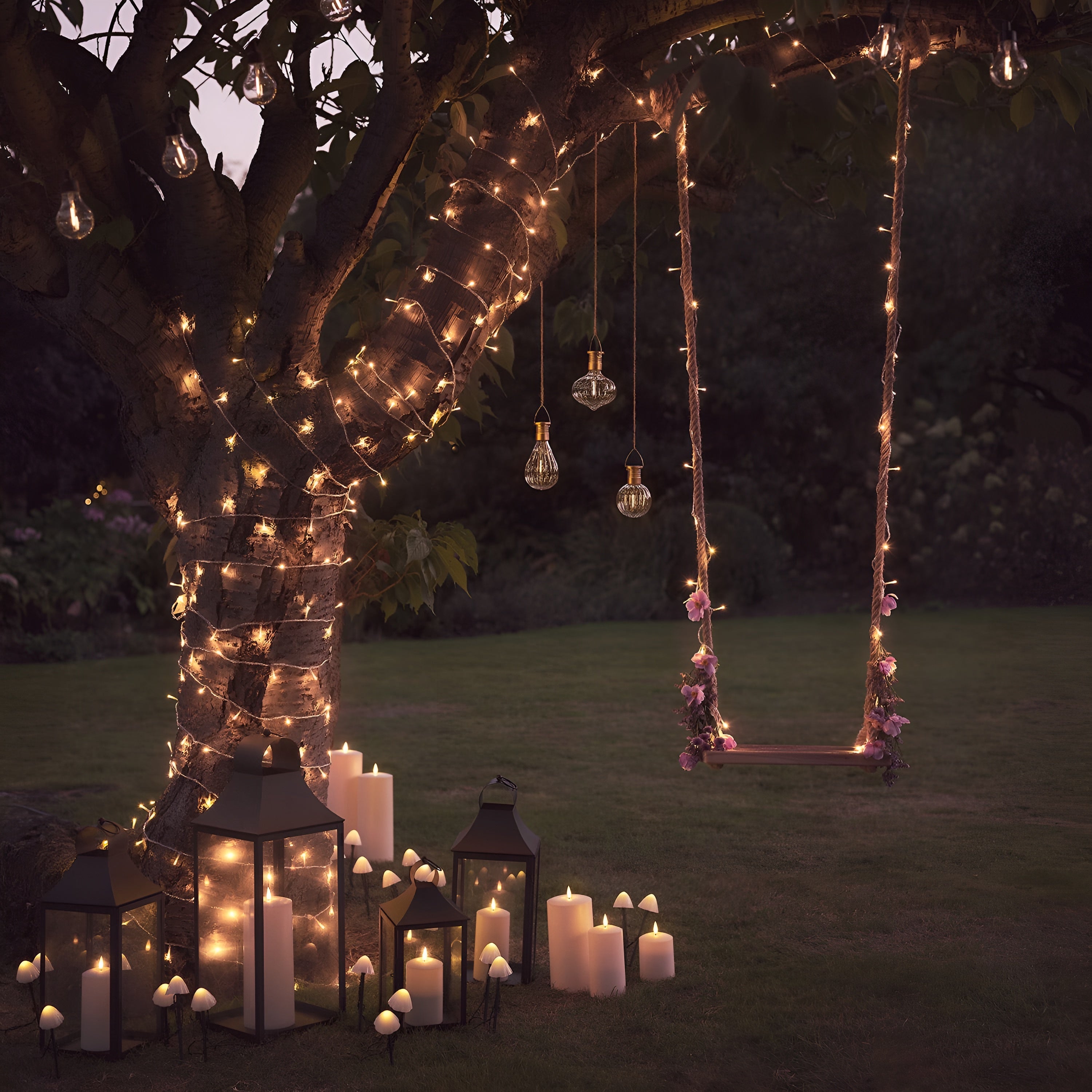 LumiShroom - 10 Mini Mushroom Solar Lights for Garden Pathways