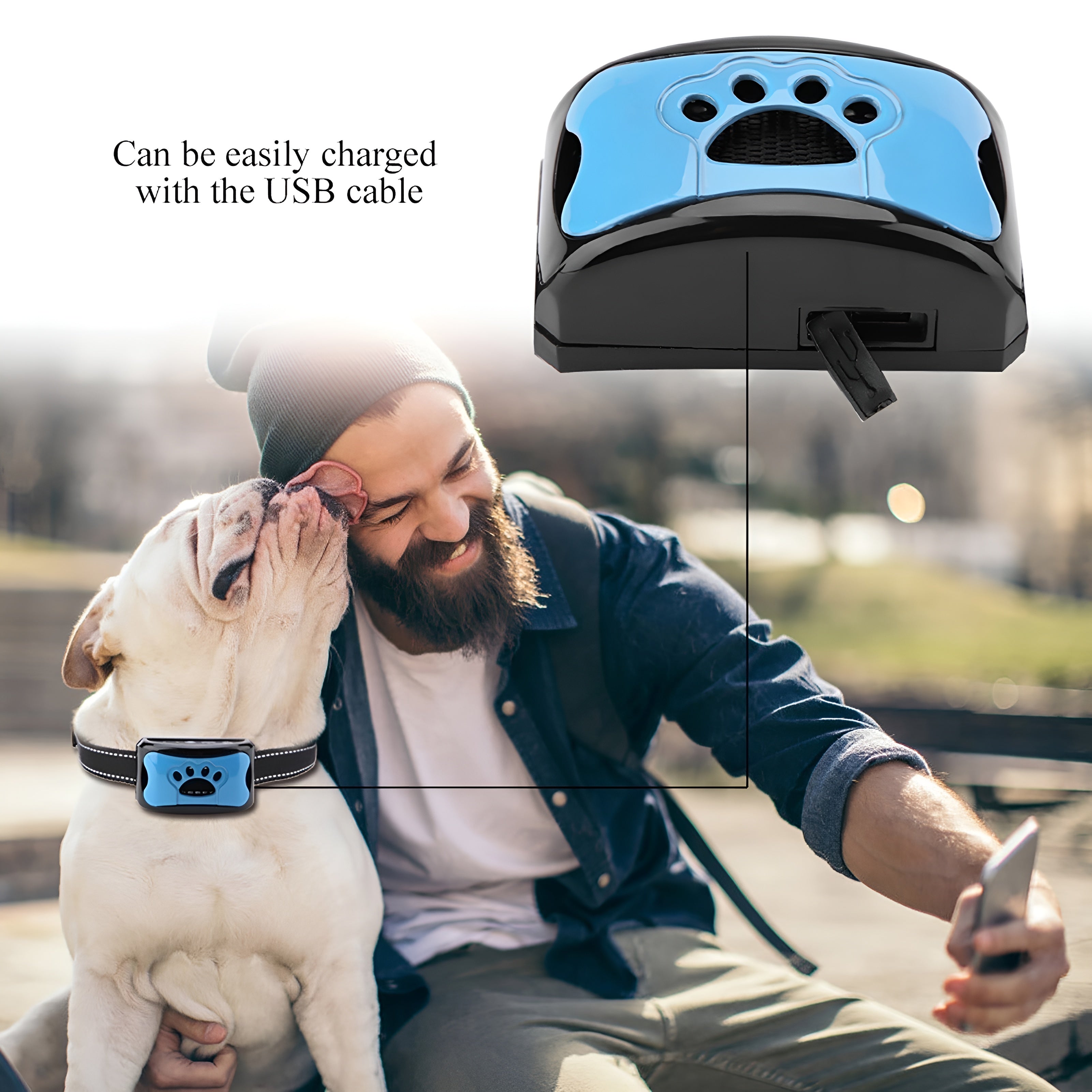 QuietPaws – Anti-Bark Dog Training Collar with Vibration and Ultrasound