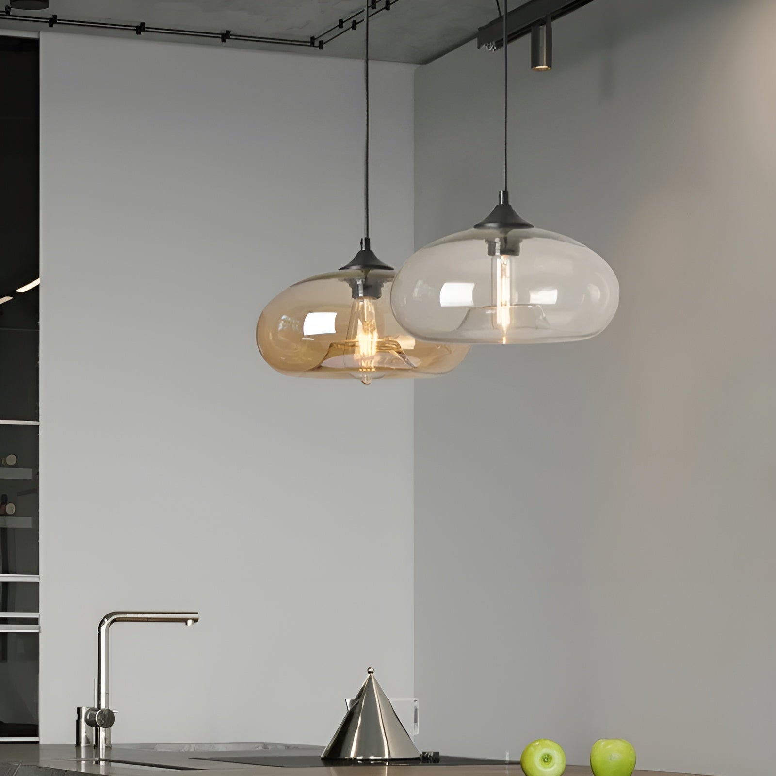 LumiDawn – Glass Pendant Light with Elegant Ambient Glow