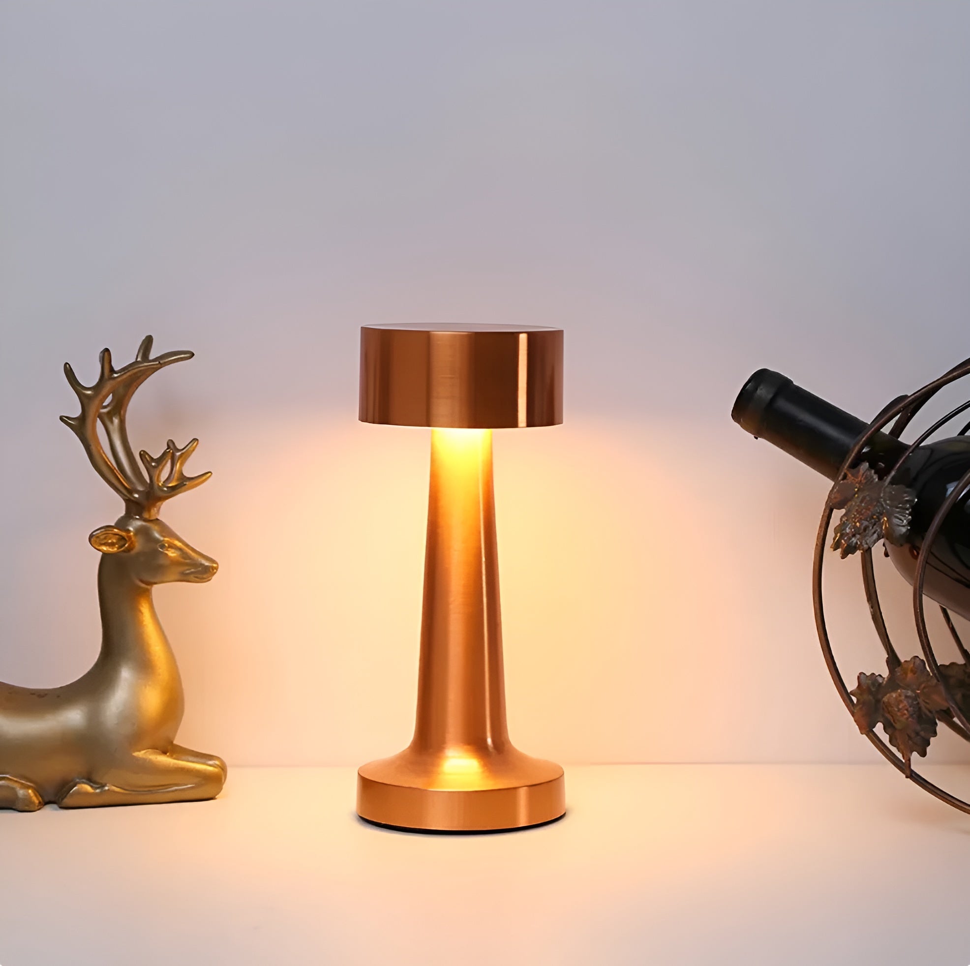 LumiSculpt – Cordless Dimmable LED Table Lamp with Modern Rechargeable Light