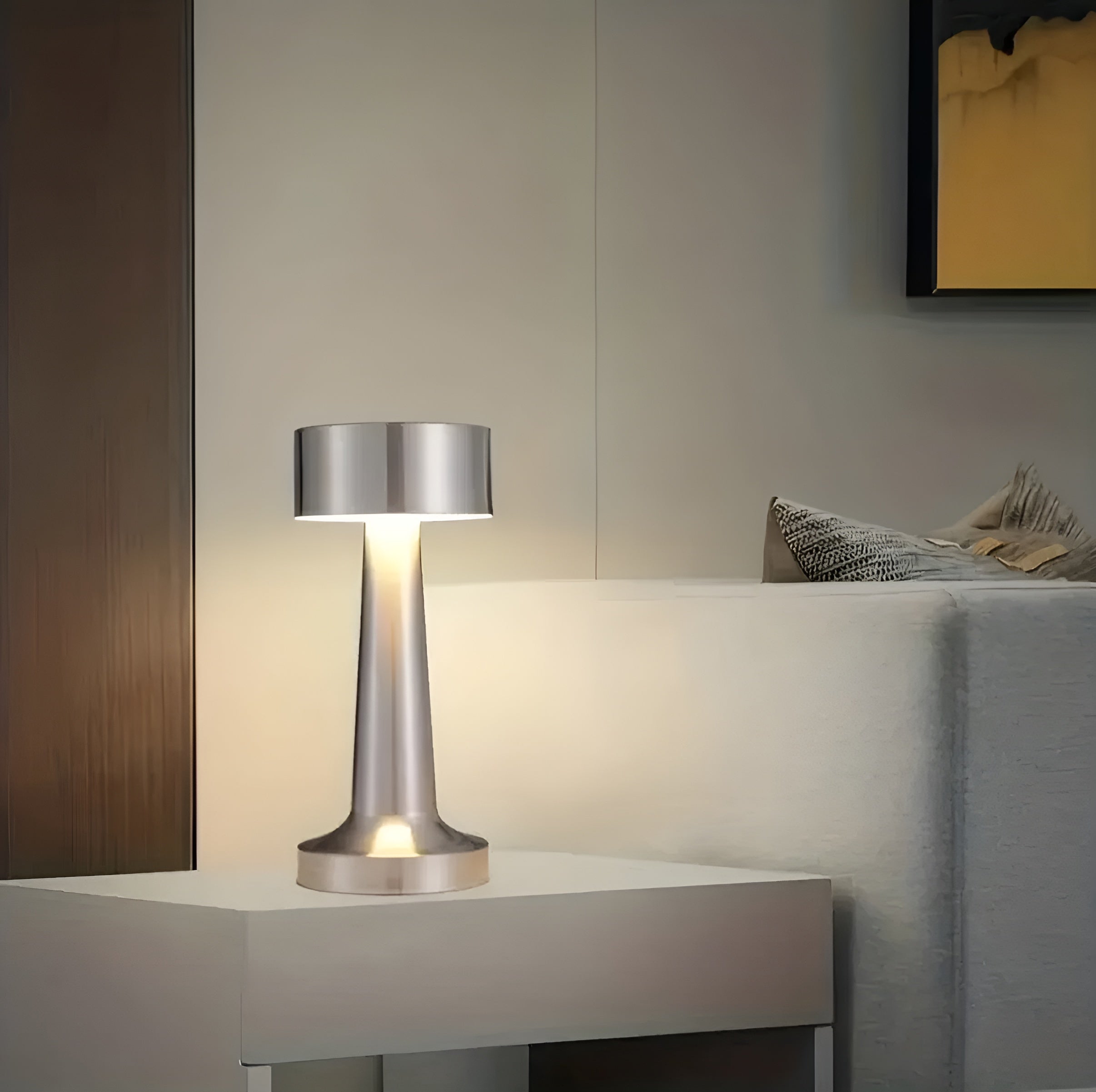 LumiSculpt – Cordless Dimmable LED Table Lamp with Modern Rechargeable Light