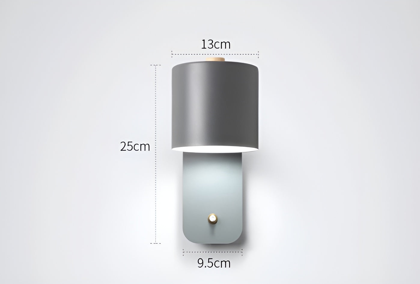 LumaTurn – Modern LED Wall Lamp with Switch and Adjustable Metal Indoor Wall Light