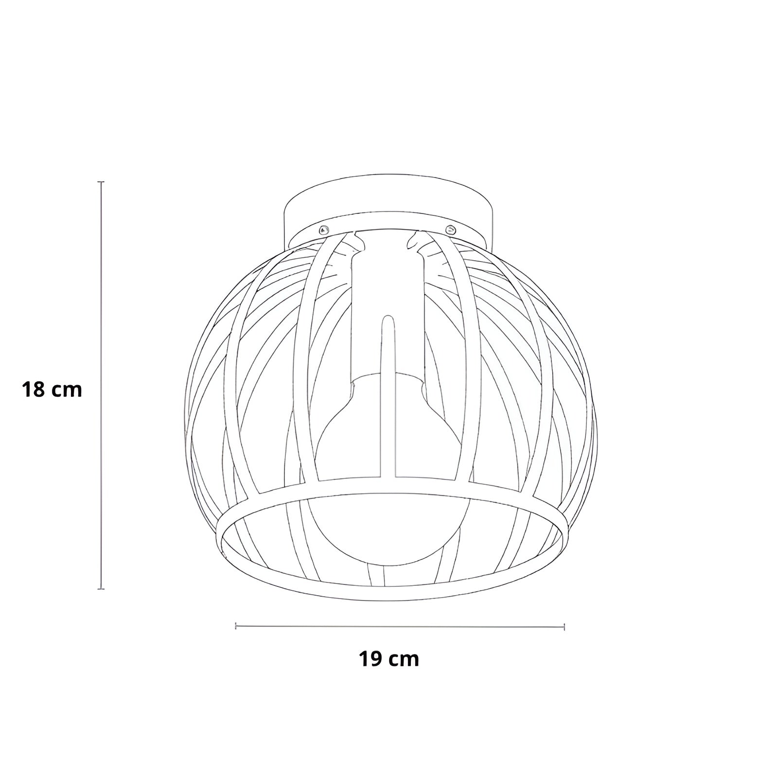 Forgeon – Industrial Black Ceiling Lamp with Minimalist Lighting Fixture
