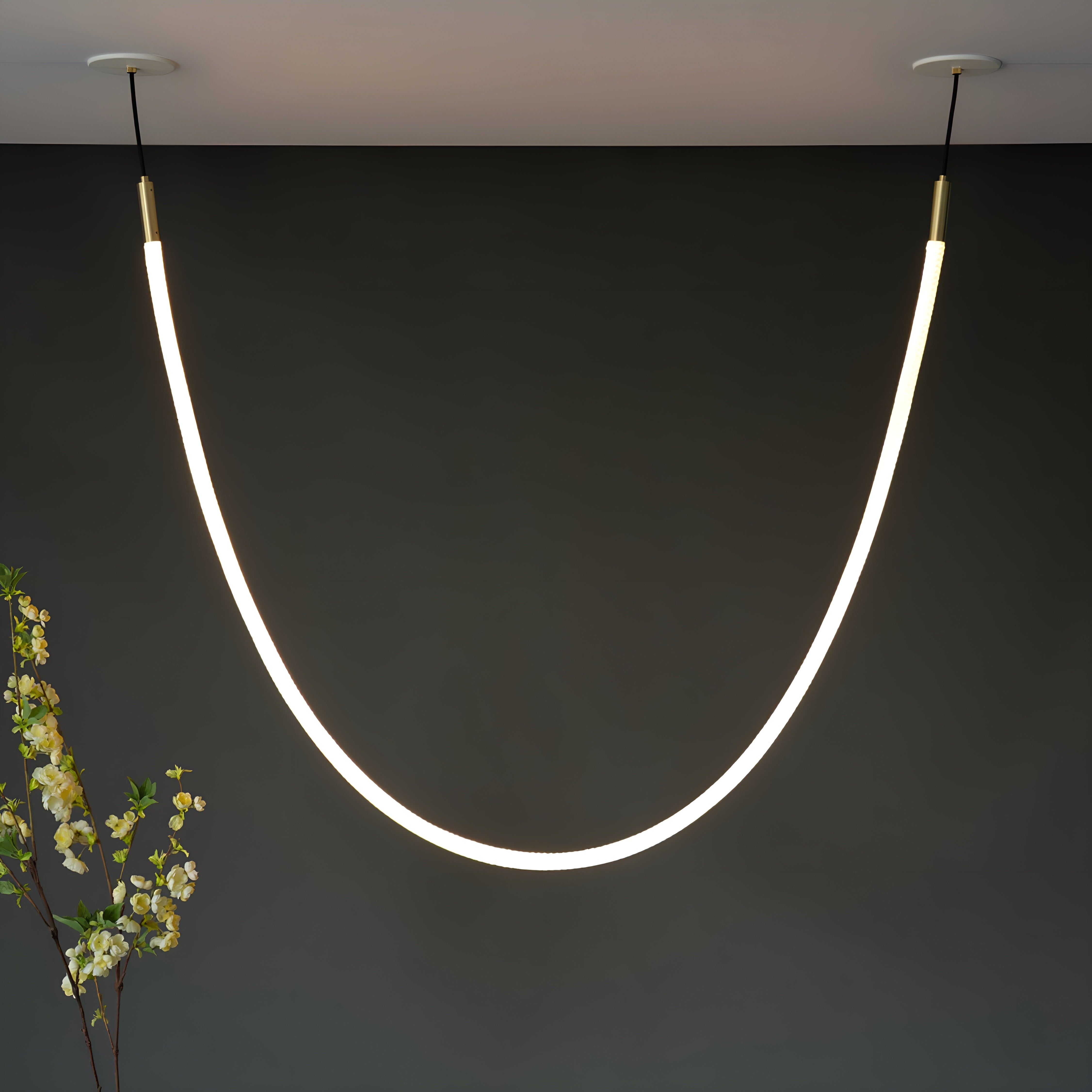 Luminexia – Flex LED Pendant Light with Adjustable Sculptural Modern Design
