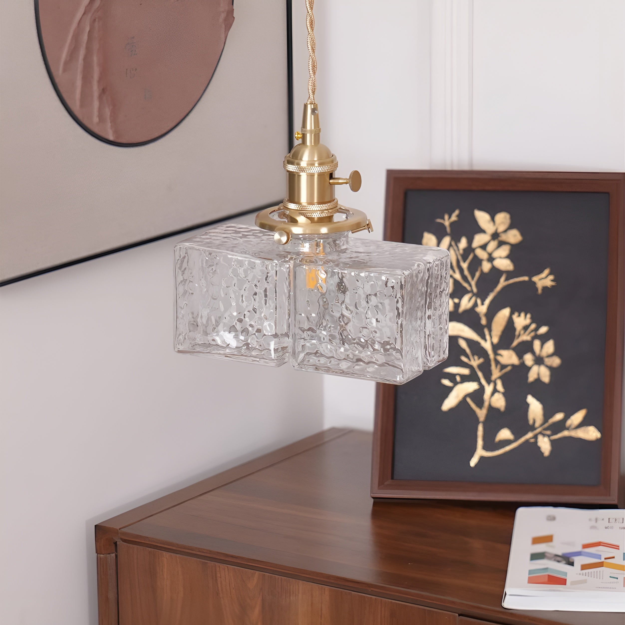 Glowrelic – Glass Pendant Lamp for Dining Table Vintage Clear Light