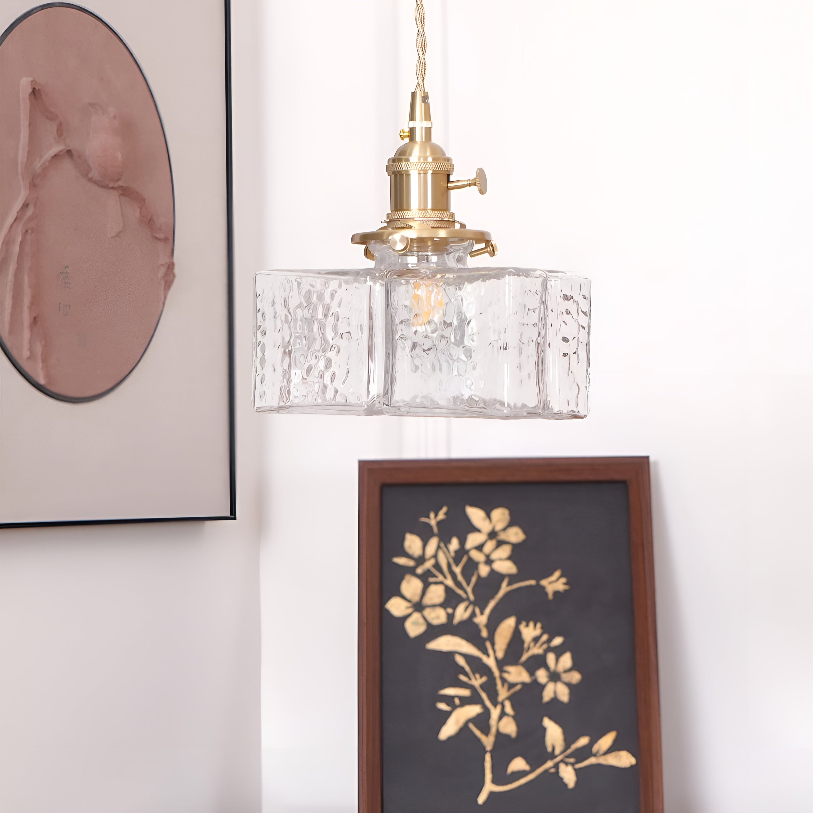 Glowrelic – Glass Pendant Lamp for Dining Table Vintage Clear Light