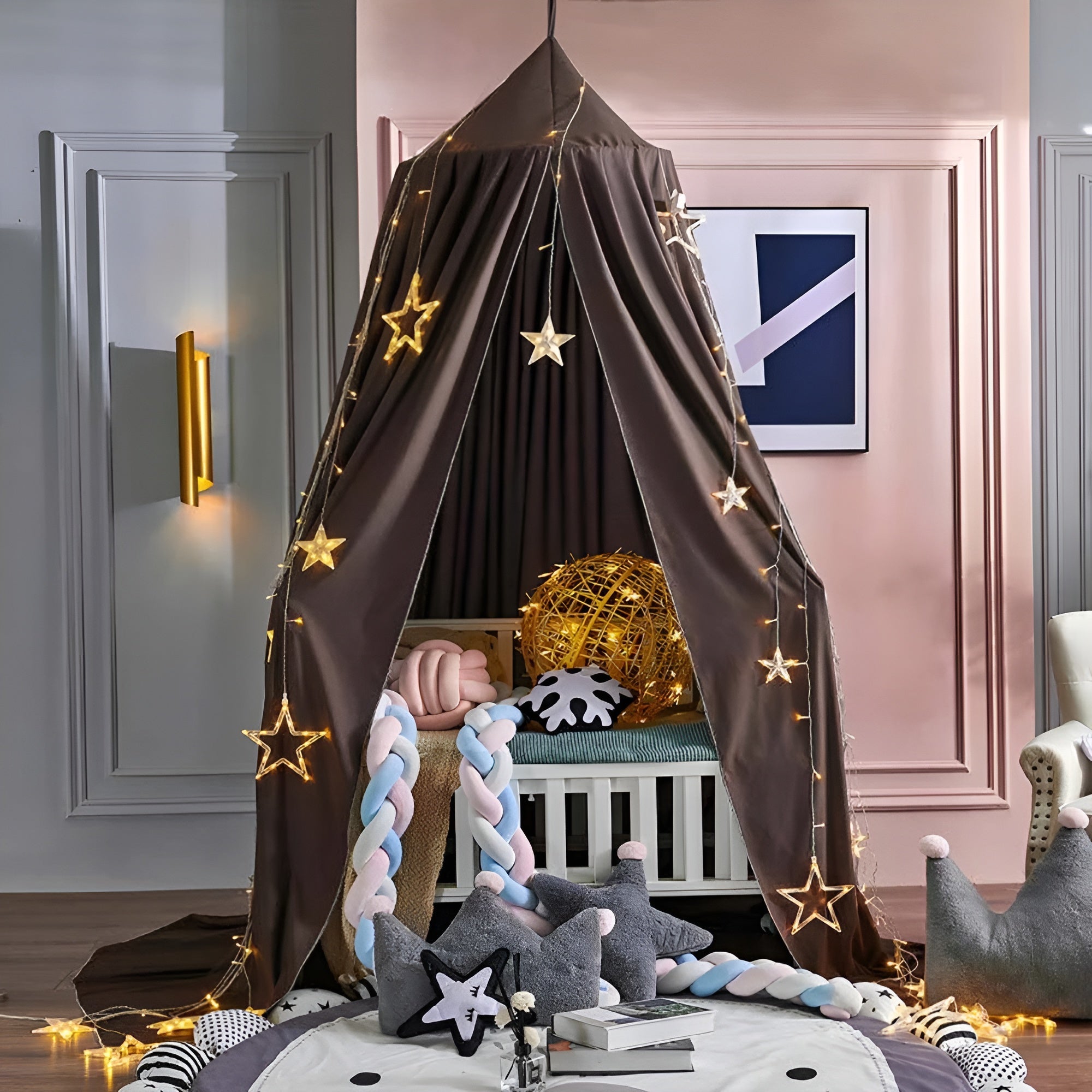 DreamHaven – Kids Canopy a Soft Hanging Bed Canopy for Cozy Play Spaces