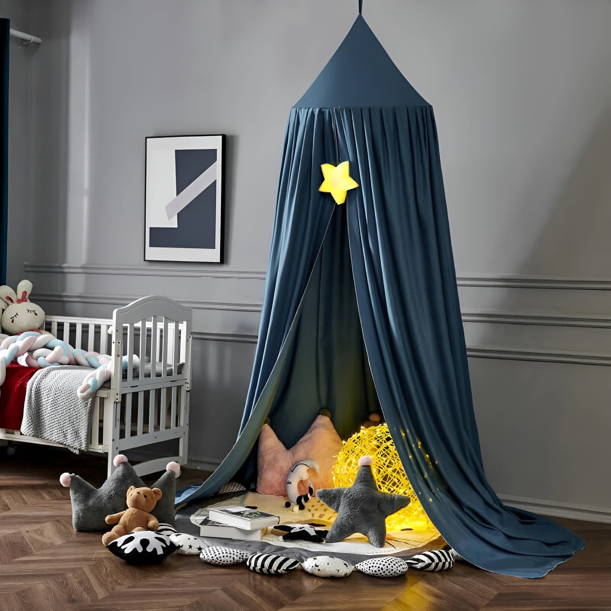 DreamHaven – Kids Canopy a Soft Hanging Bed Canopy for Cozy Play Spaces