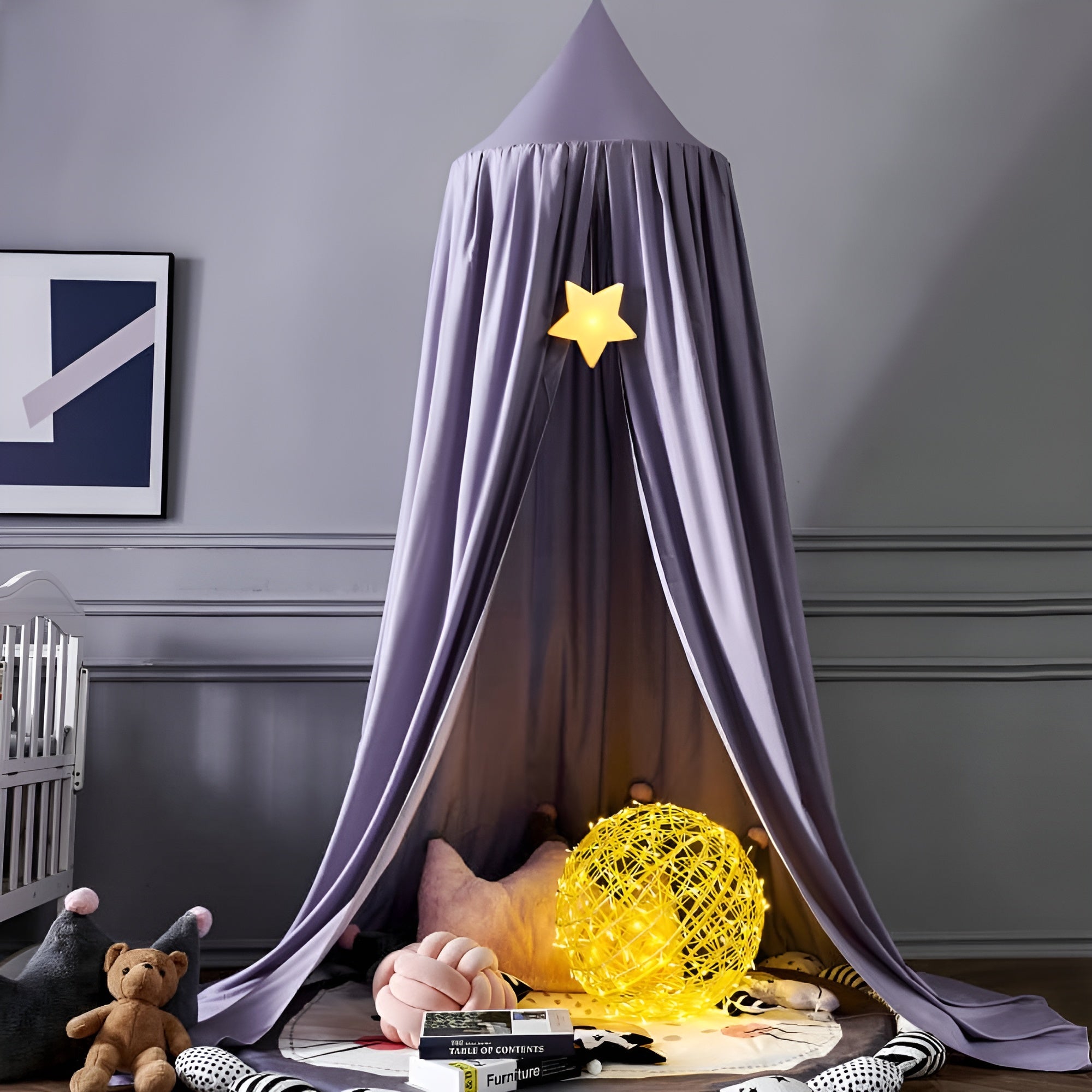 DreamHaven – Kids Canopy a Soft Hanging Bed Canopy for Cozy Play Spaces