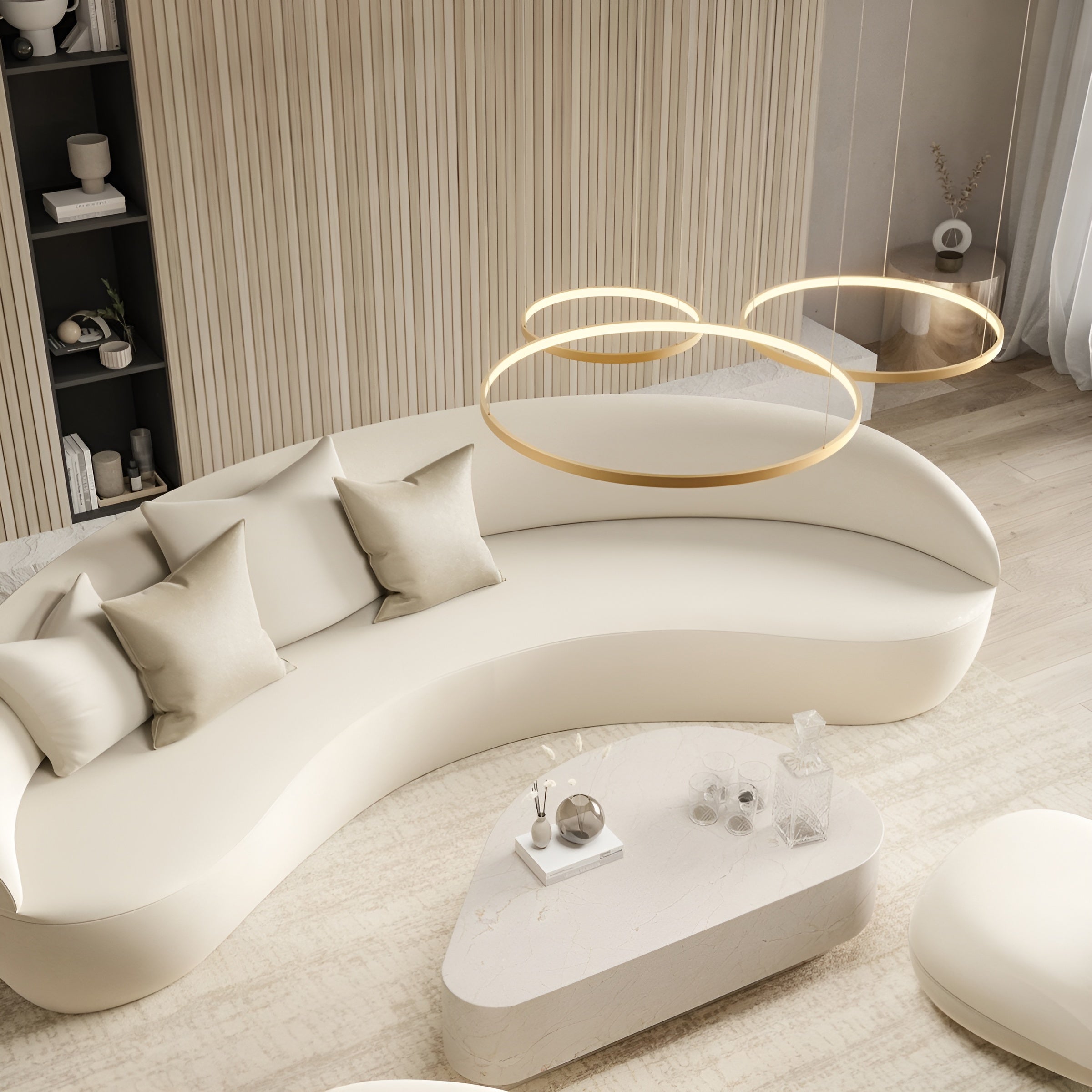 HaloForma – Modern LED Ring Pendant Light with Adjustable Dimming