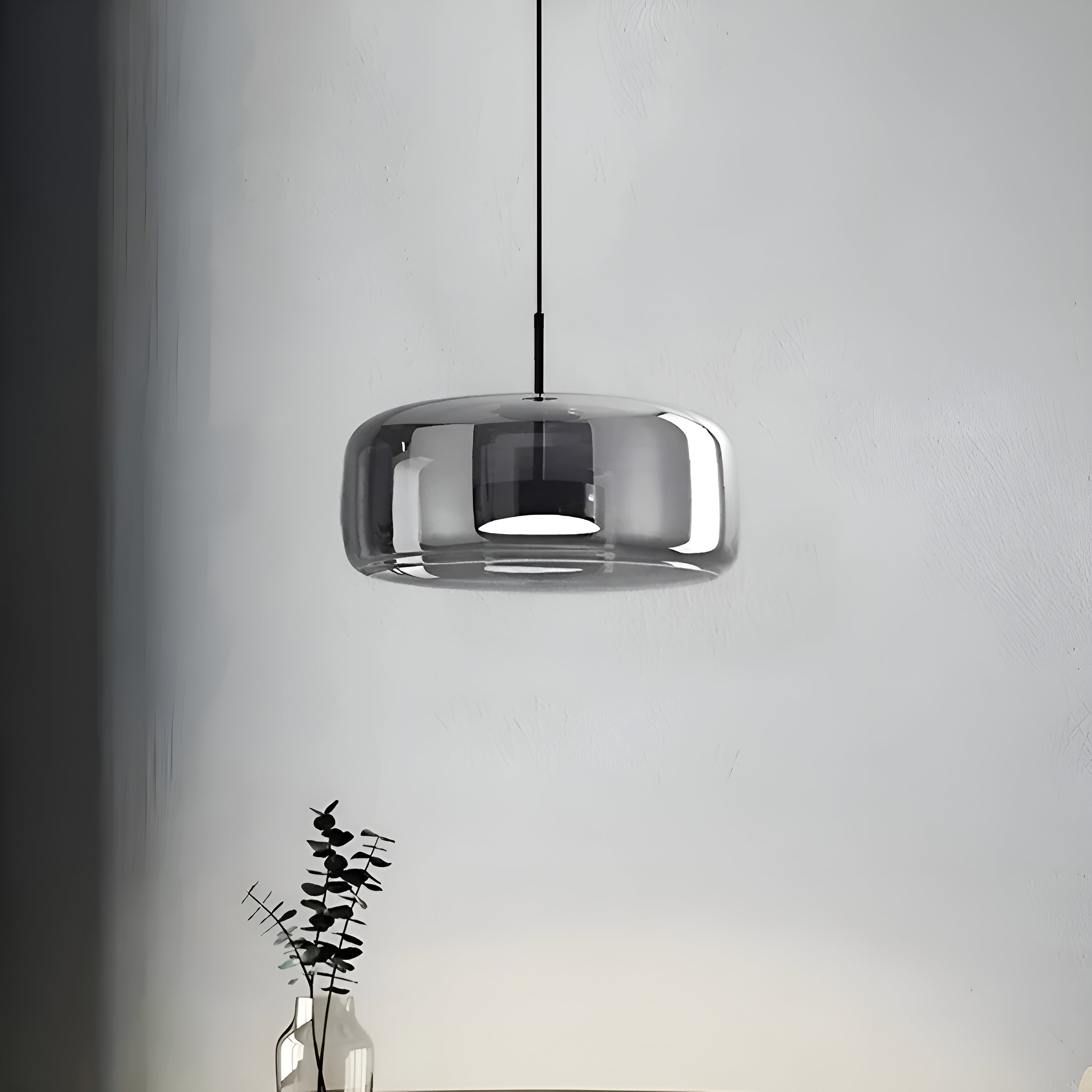 HaloGlow – Trio Ceiling Lamp with Modern Pendant LED Glass Light Fixture