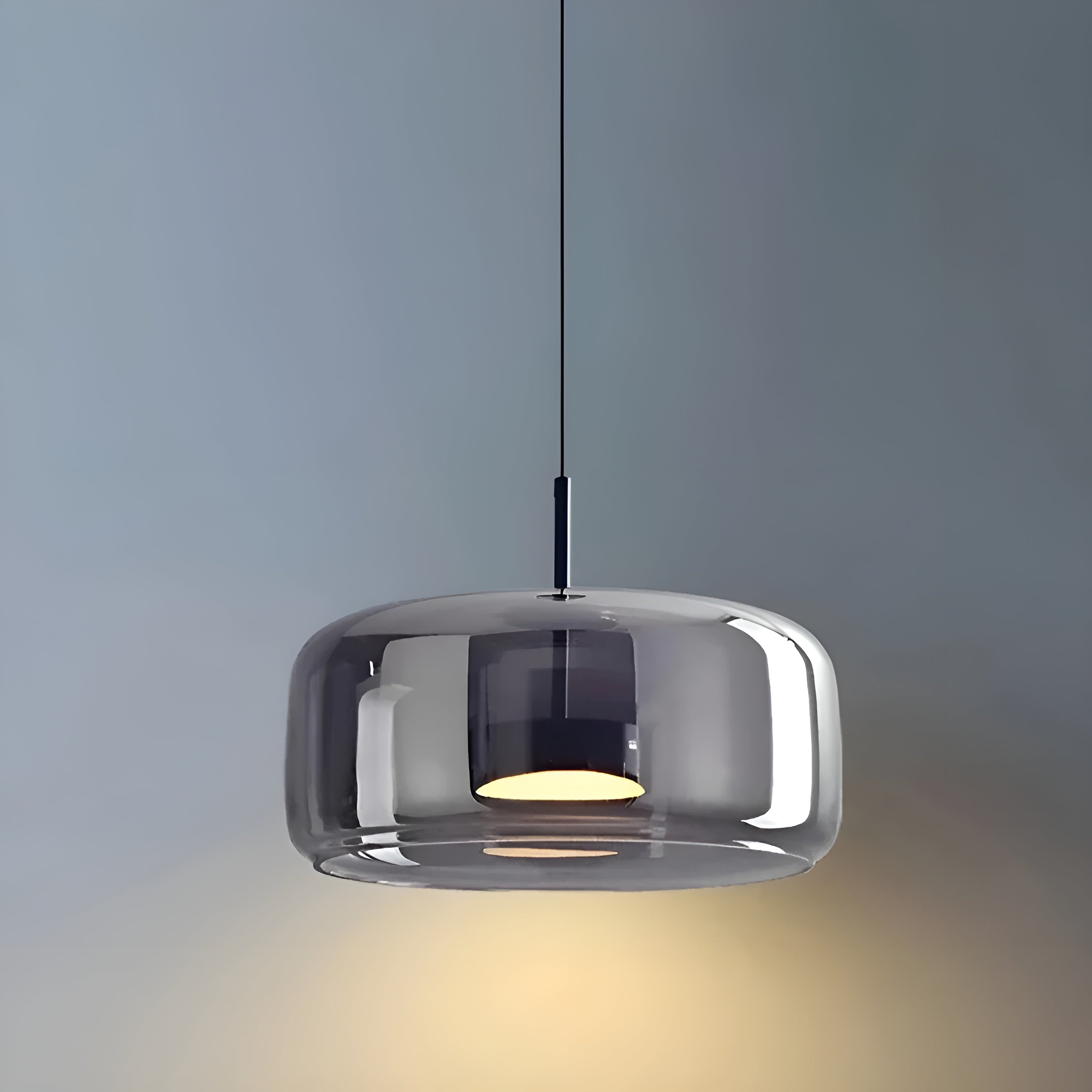 HaloGlow – Trio Ceiling Lamp with Modern Pendant LED Glass Light Fixture