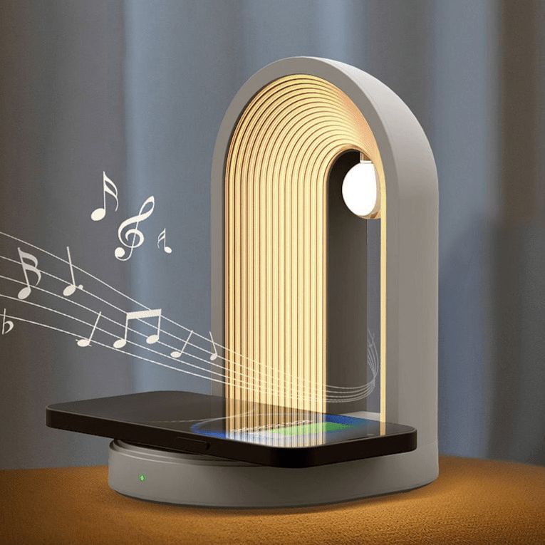 GlowCurve – Modern arched LED table lamp for bedroom & desk