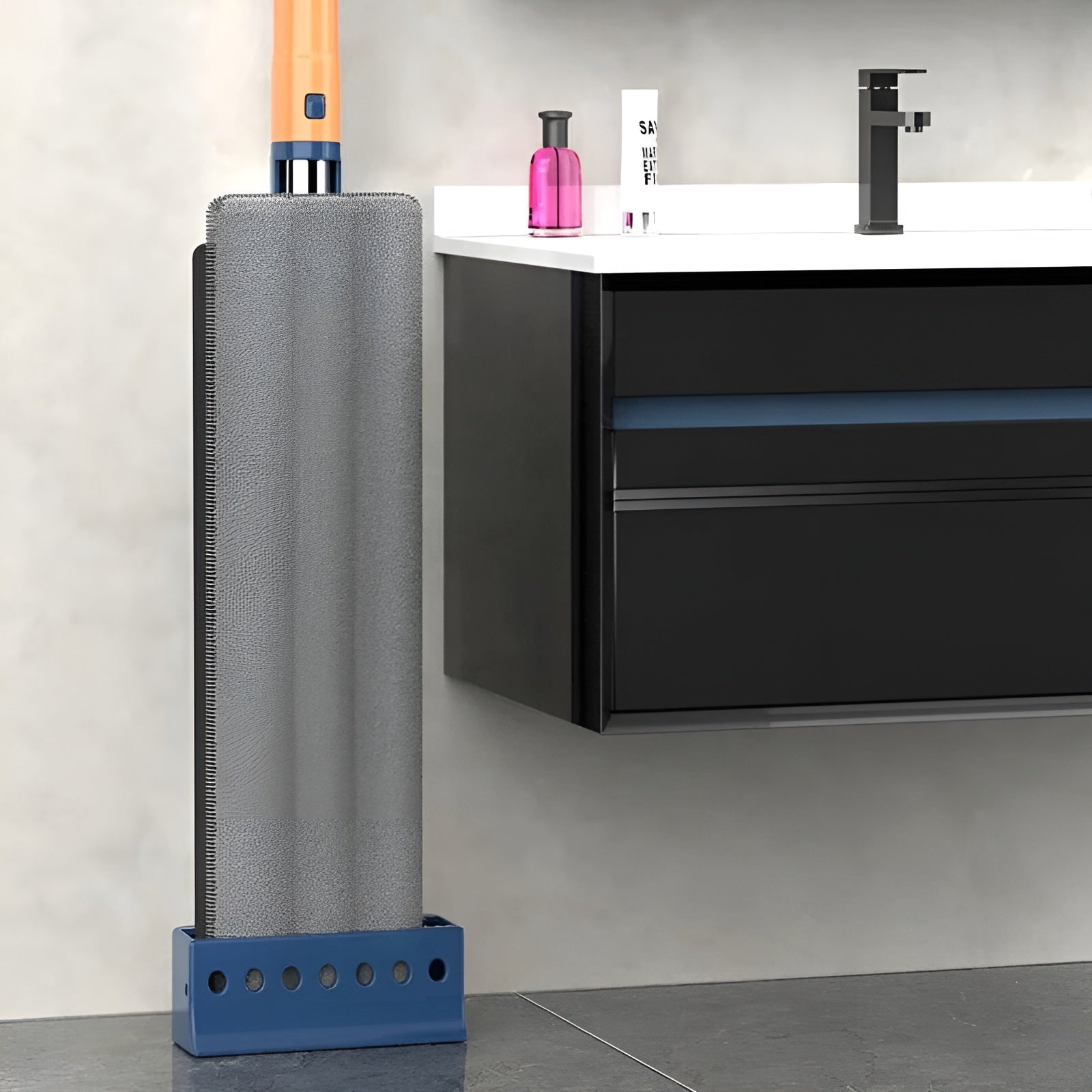 GlideSweep – 360° Rotating Flat Mop with Adjustable Handle & Microfiber Head