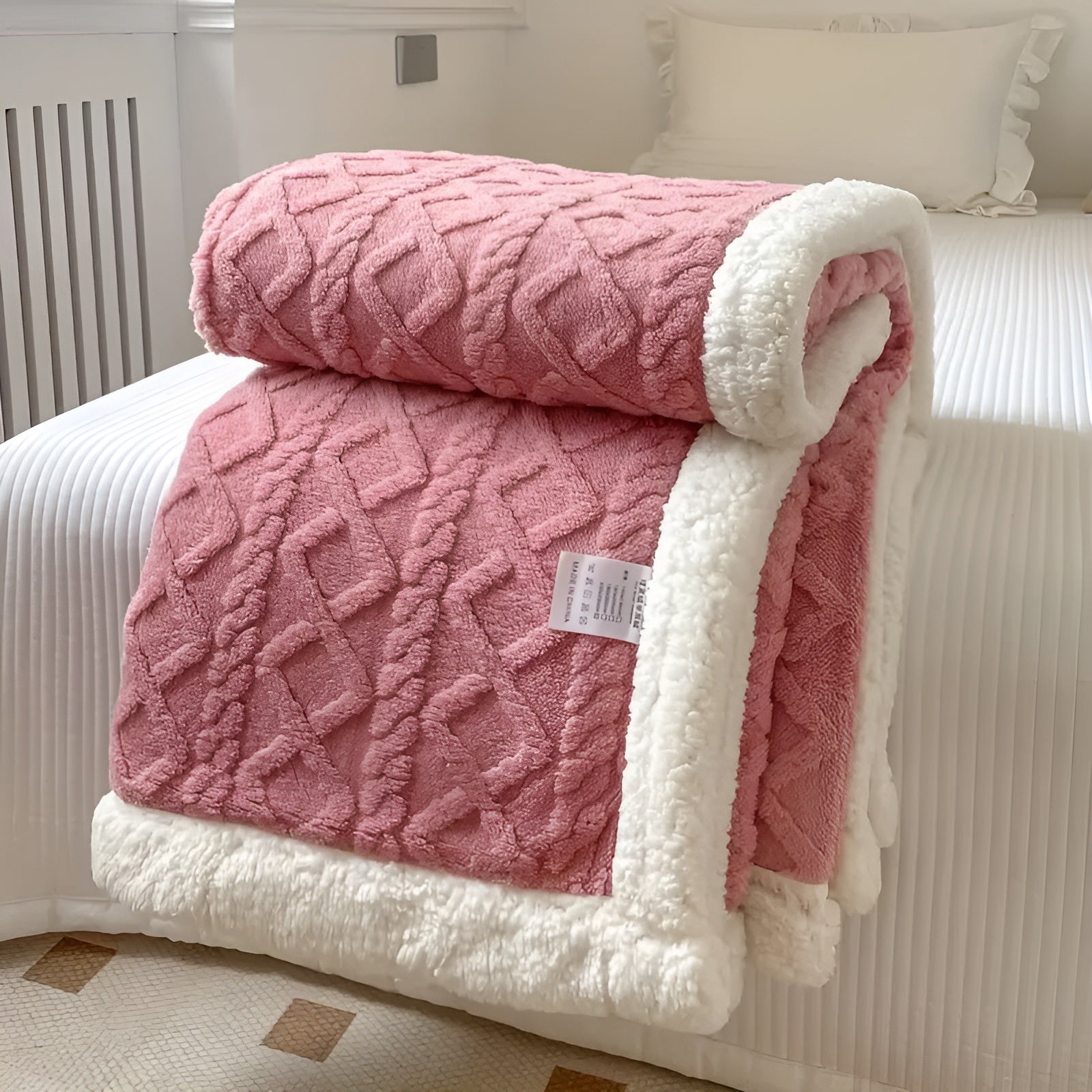 CozyHaven - Snuggle Sherpa Fleece Blanket for All Seasons